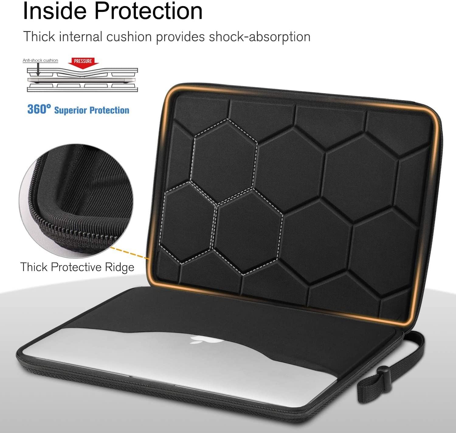 MOCA Eva Hard Laptop Sleeve Case for 15-16 inch MacBook Air M4 M3 M2 2025 2024, 16.2 inch Pro M4/M3/M2/M1 Pro/Max A2991 A2780 A2485 A2141, Case Laptop (Black, 16 inch MacBook) 12 71jMnF5OEOL. SL1500