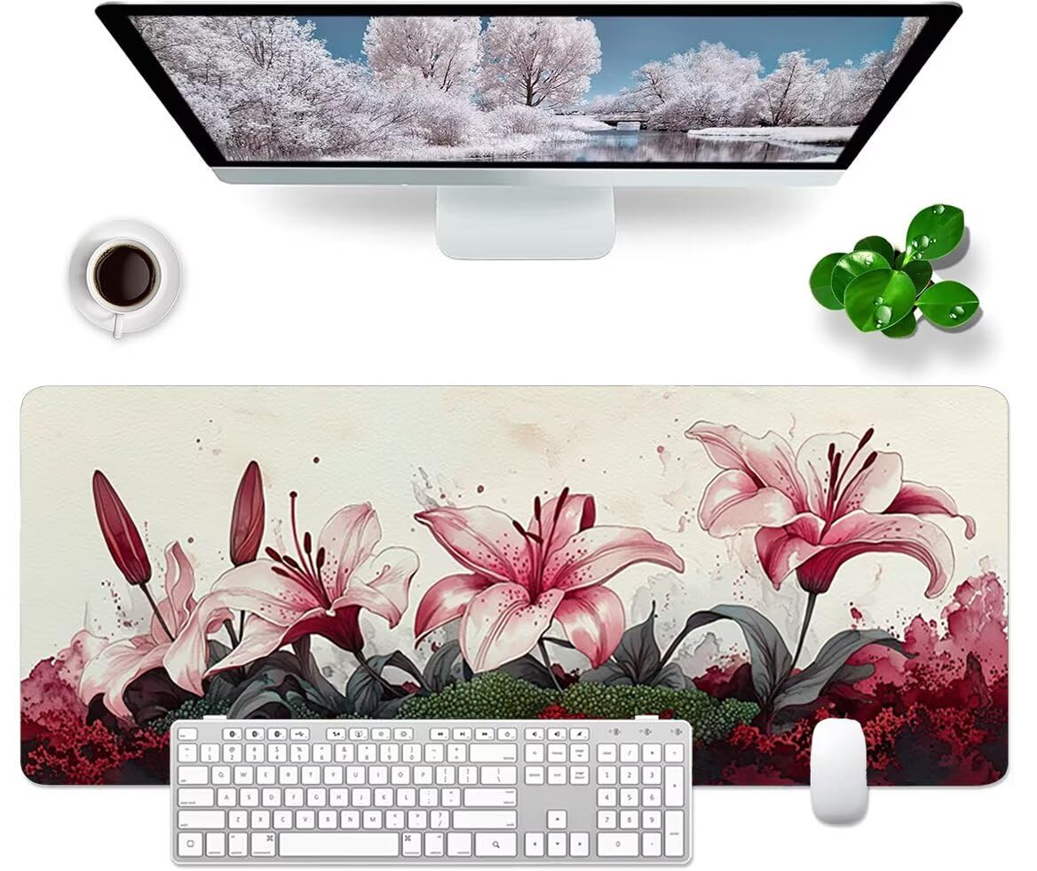 Générique Lejnlnng Flower Podkładka pod mysz do gier XXL 160x80cm - JL2838