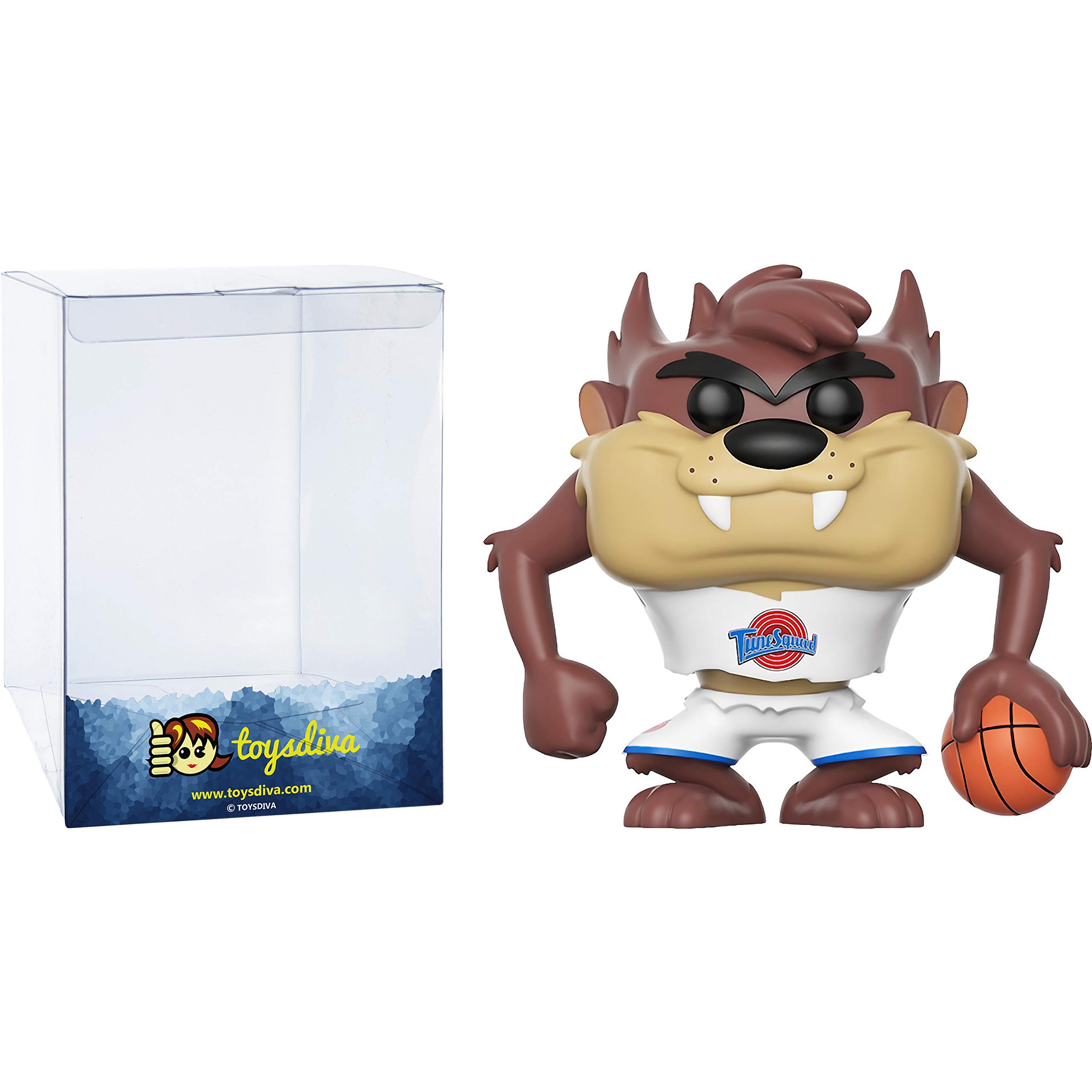 Taz: Fun ko P o p ! Movies Vinyl Figure Bundle with 1 Compatible 'ToysDiva' Graphic Protector (414 - 12429 - B)