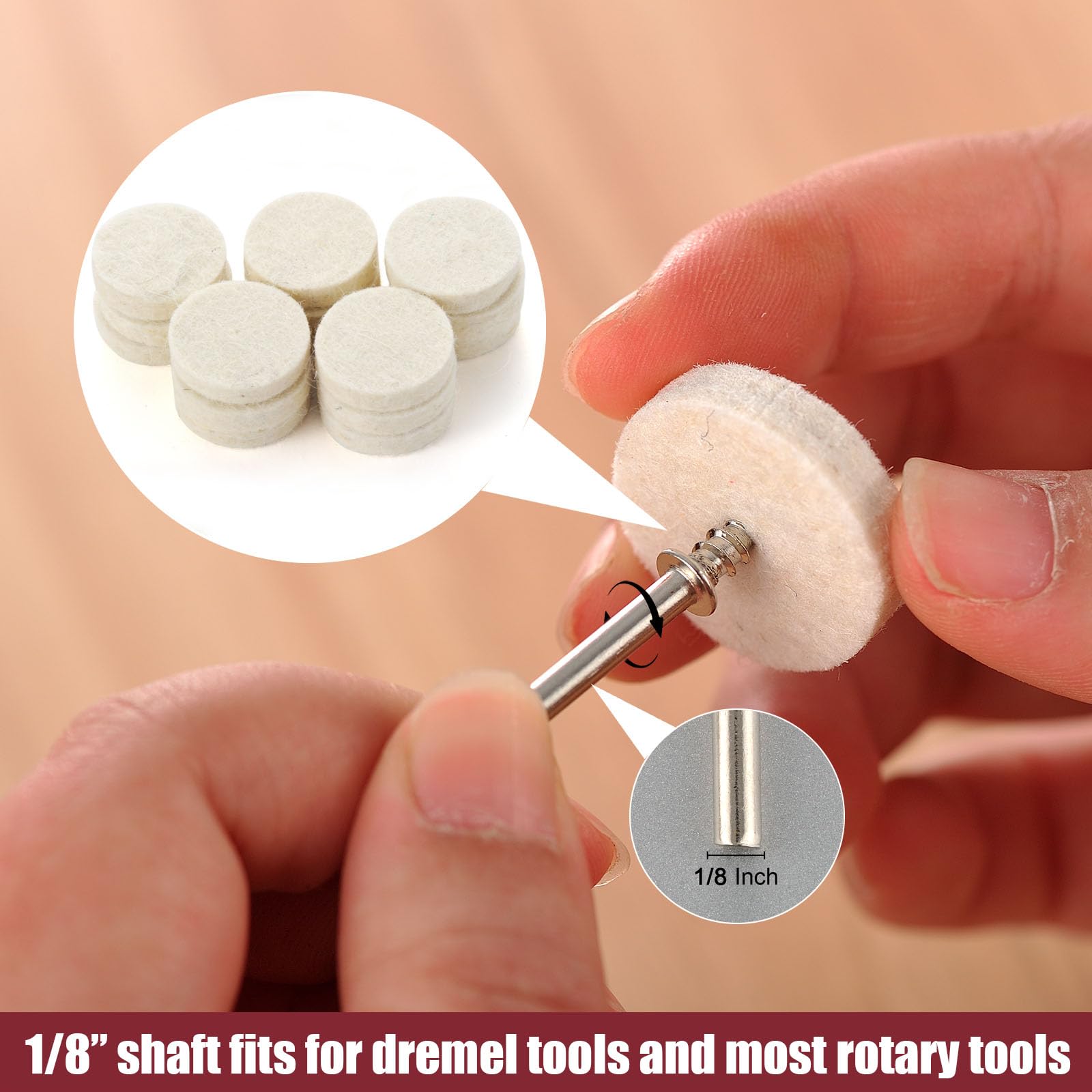 SANJIAN 103 PCS Polishing Kit - Dremel Compatible -5
