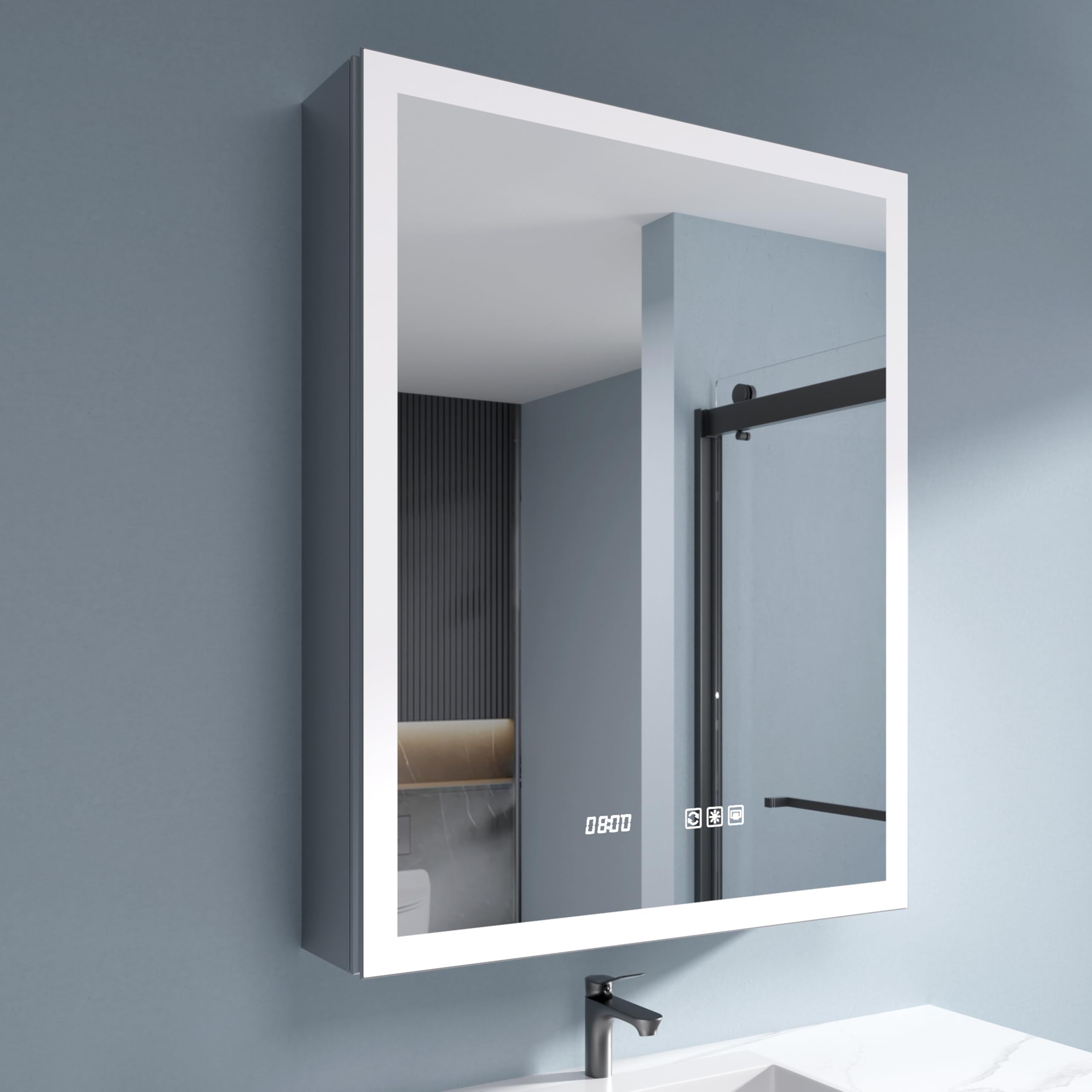 Photo 1 of ***FACTORY SEALED***
SGTLCNG LED Medicine Cabinet 24x30"R Anti-Fog Mirror