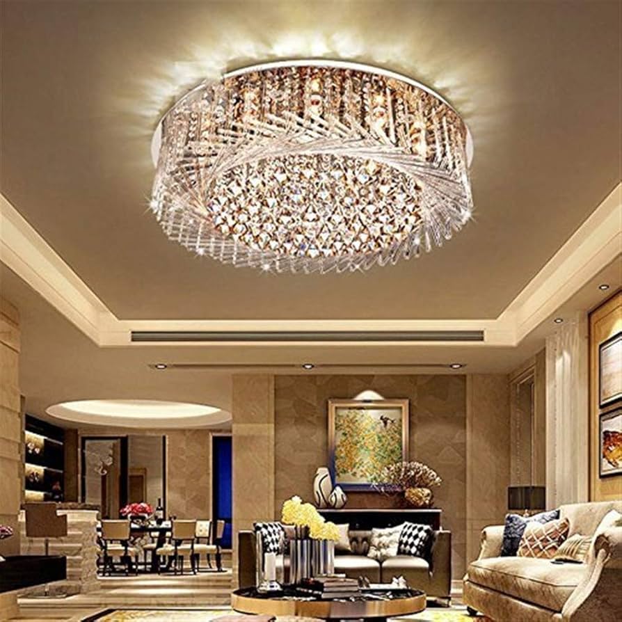 Chandelier, Ceiling Lamp Crystal Light Ceiling Light, Led