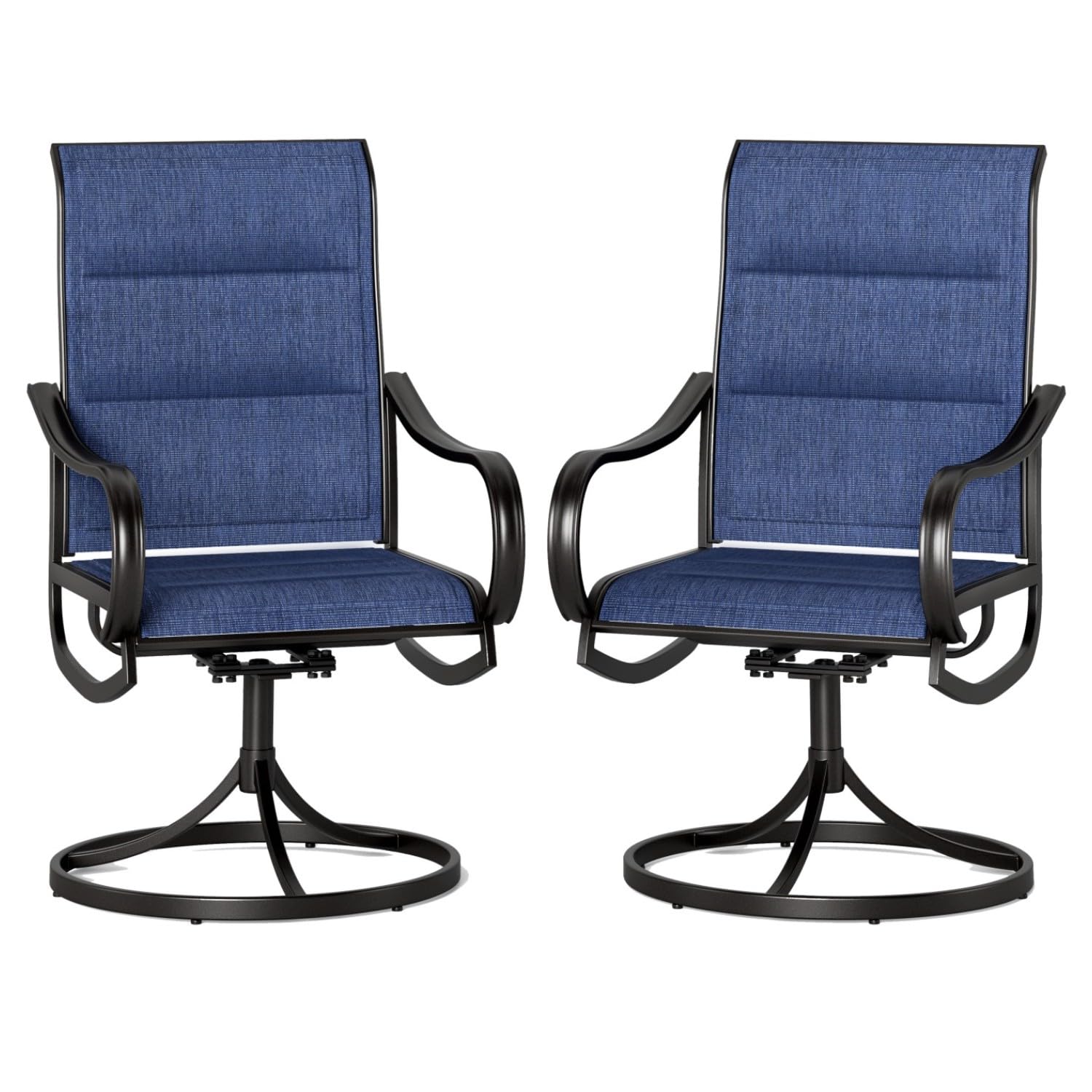 PHI VILLA Swivel Chairs Set of 2