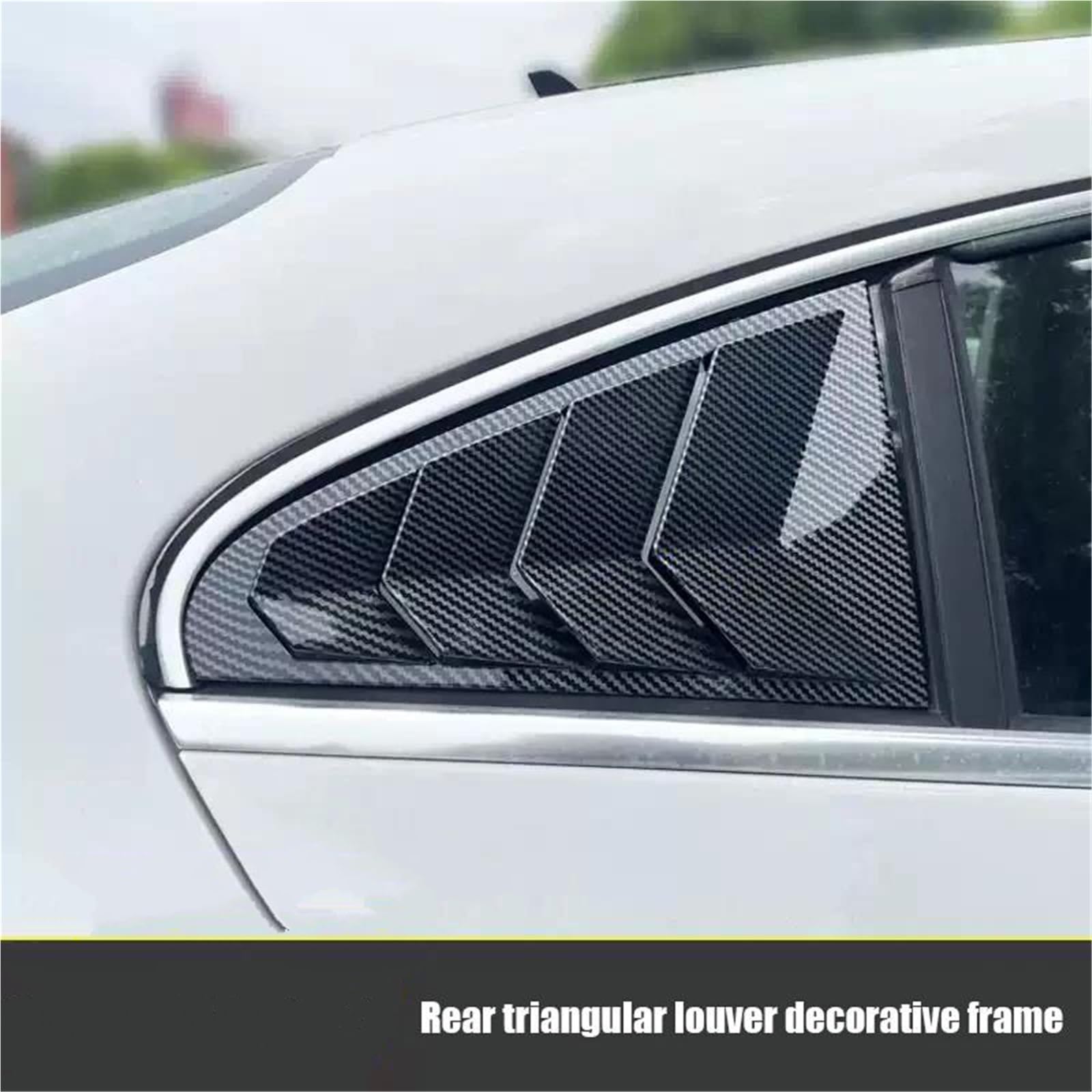 samochód Żaluzja Tylnej Szyby Bocznej Dla VW Passat CC 2010-2018 Tylna Trójkątna Ramka Dekoracyjna Żaluzji(D)