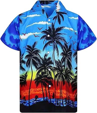 Mens Hawaiian Shirts Printed Floral 