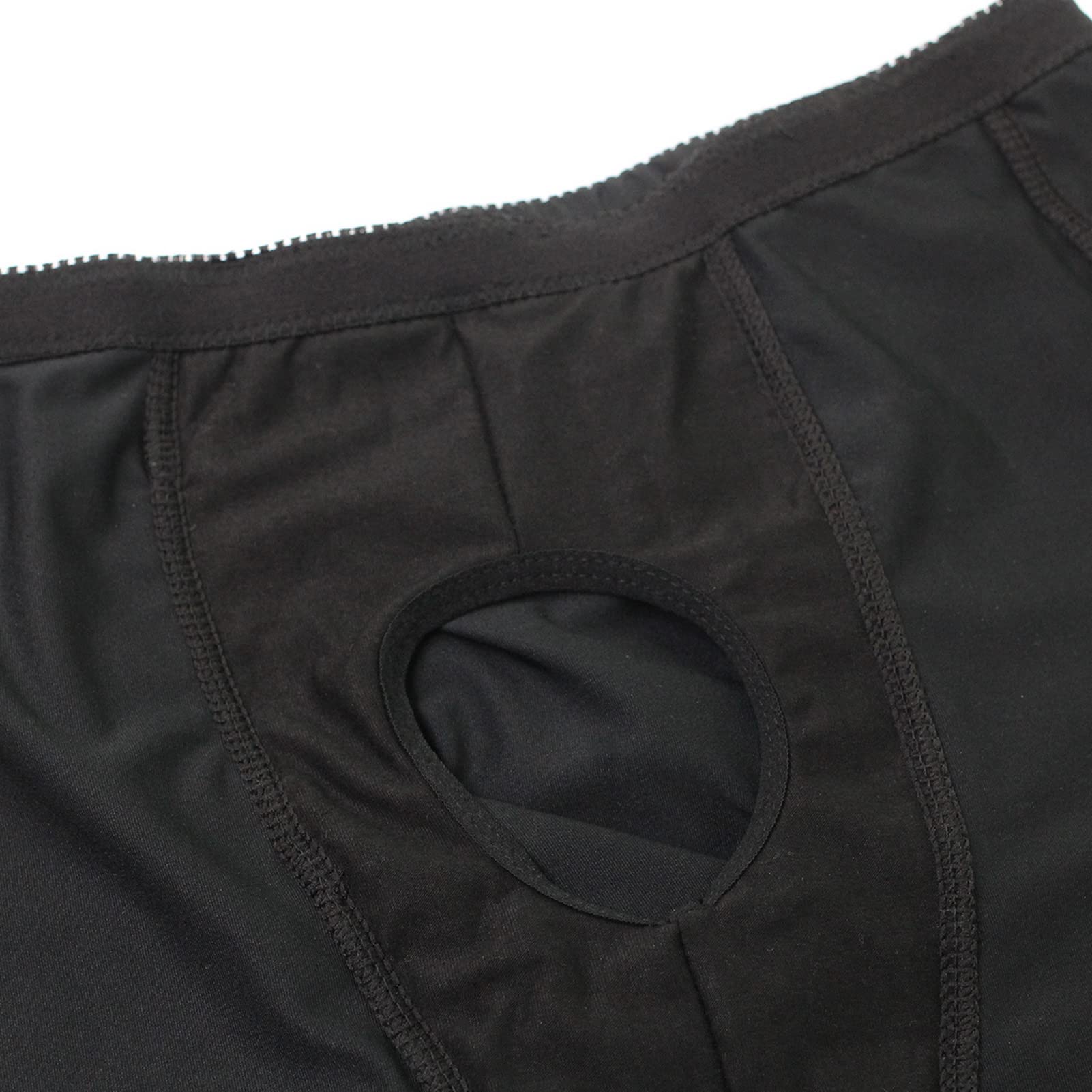 Faringoto Gepolsterte Herren-Unterwäsche, Netzstoff, kurz, Buttoceks Lifter, vergrößerbarer Po, Push-Up-Pad, Unterhose