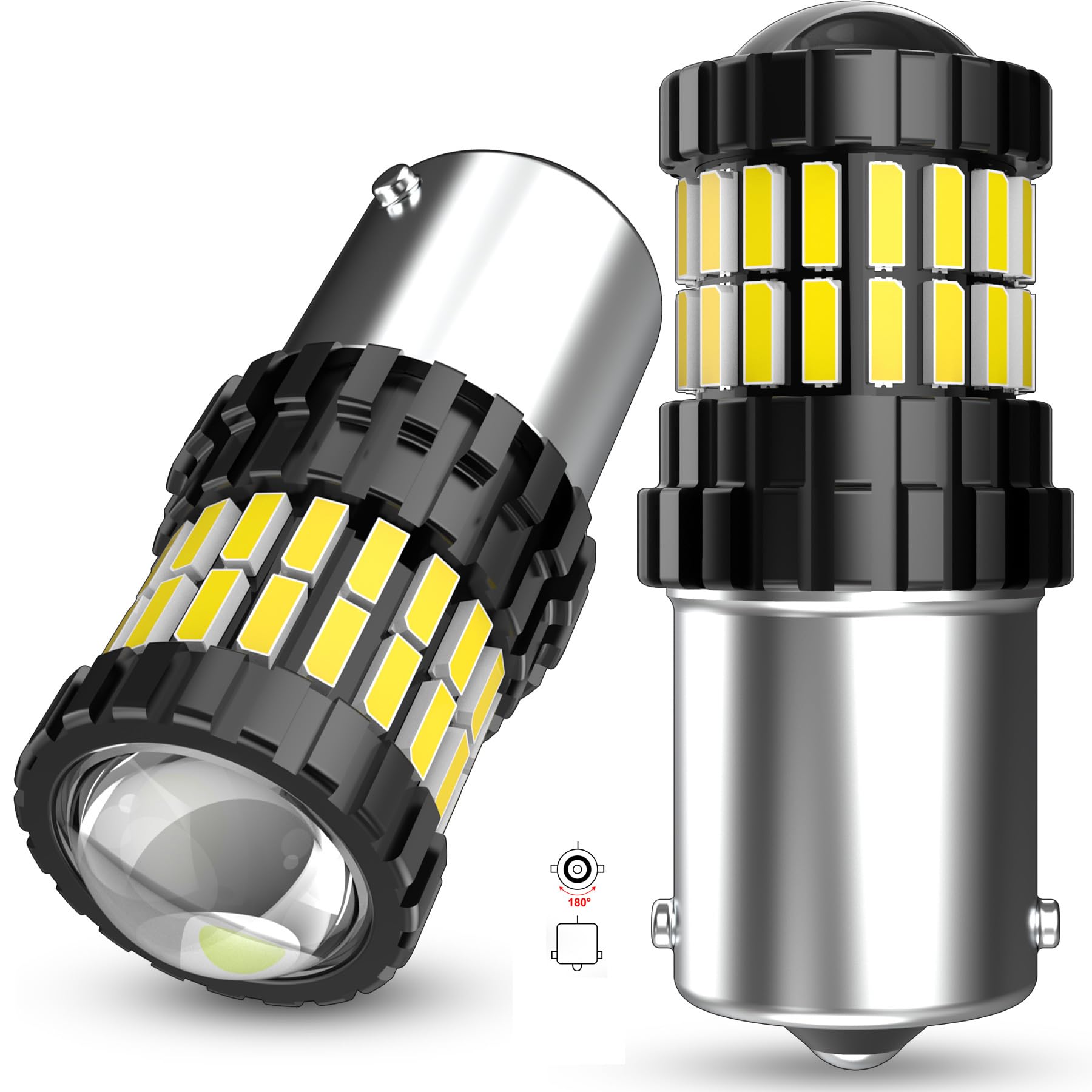 OUSHI 1156 12V Birne, 10W Superhelle Weiß 6500K für Boot, Outdoor-Landschaft Beleuchtung, 2 Stück [Energieklasse B]