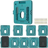 Vista 1 de Soporte de montaje de batería funciona para baterías Makita de 18 V, soporte de pared para BL1860 BL1850 BL1840 BL1830, organiza coche/taller/camión