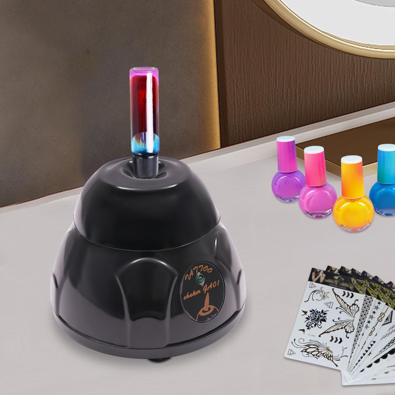Mini-Vortex-Mischer, Labormischung, Tintenmischer, 5200 U/min, für Labors, Studios, Privatpersonen, Maniküre