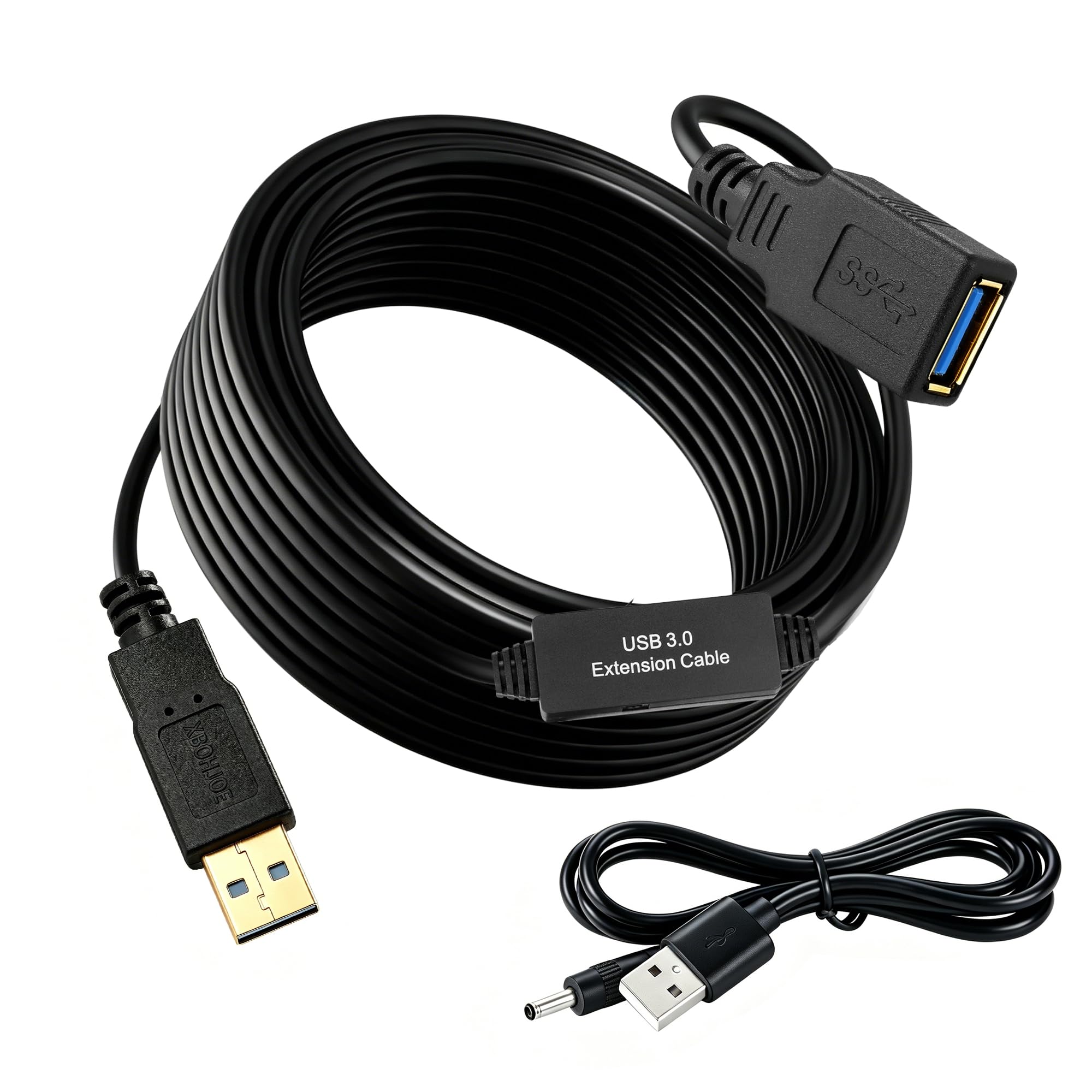 XBOHJOE Cavo di prolunga attivo USB 3.0 da 0,9 m: ripetitore USB con ripetitore di segnale lungo USB 3.0, prolunga A-maschio, cavo A-femmina per webcam Oculus Rift Quest Link Xbox 360 Kinect
