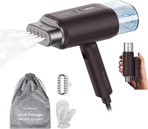 Newbealer Vaporizador de ropa de doble voltaje de 120 V220 V, 1200 W potente vaporizador para ropa, uso doméstico y de viaje, vapor horizontal y disponible en Yaxa Colombia