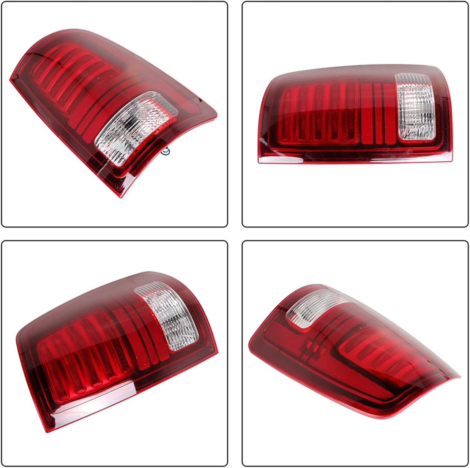 Silscvtt Rear Brake Tail Light Assembly Replacement for Ram 2013-2016 Black Interior Passenger Side Tail Lamp CH2801202 68093080AC