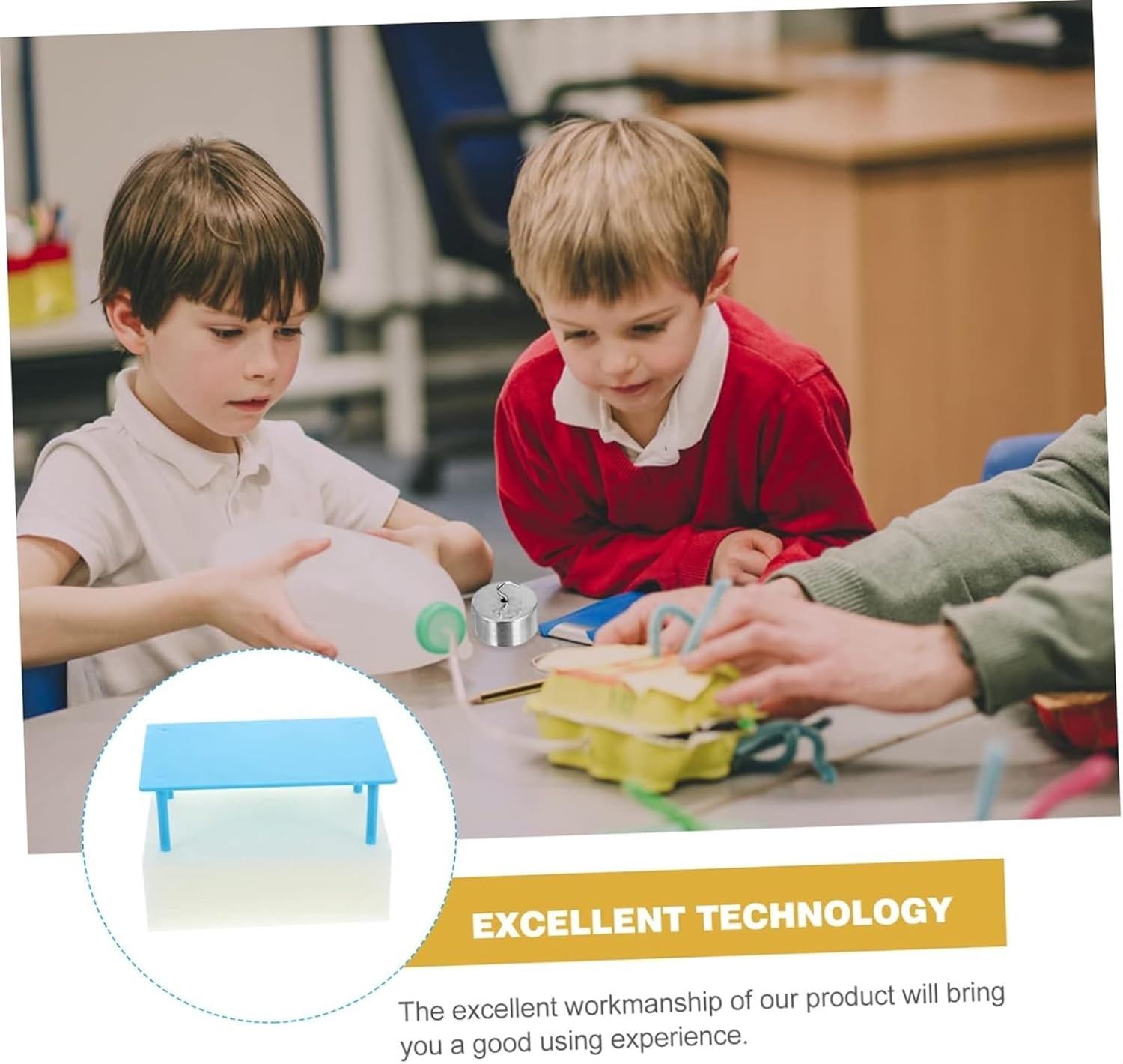 Pressure Demonstrator with Sponge Table - Physics Experiment Device for Testing, Ideal for Science Labs