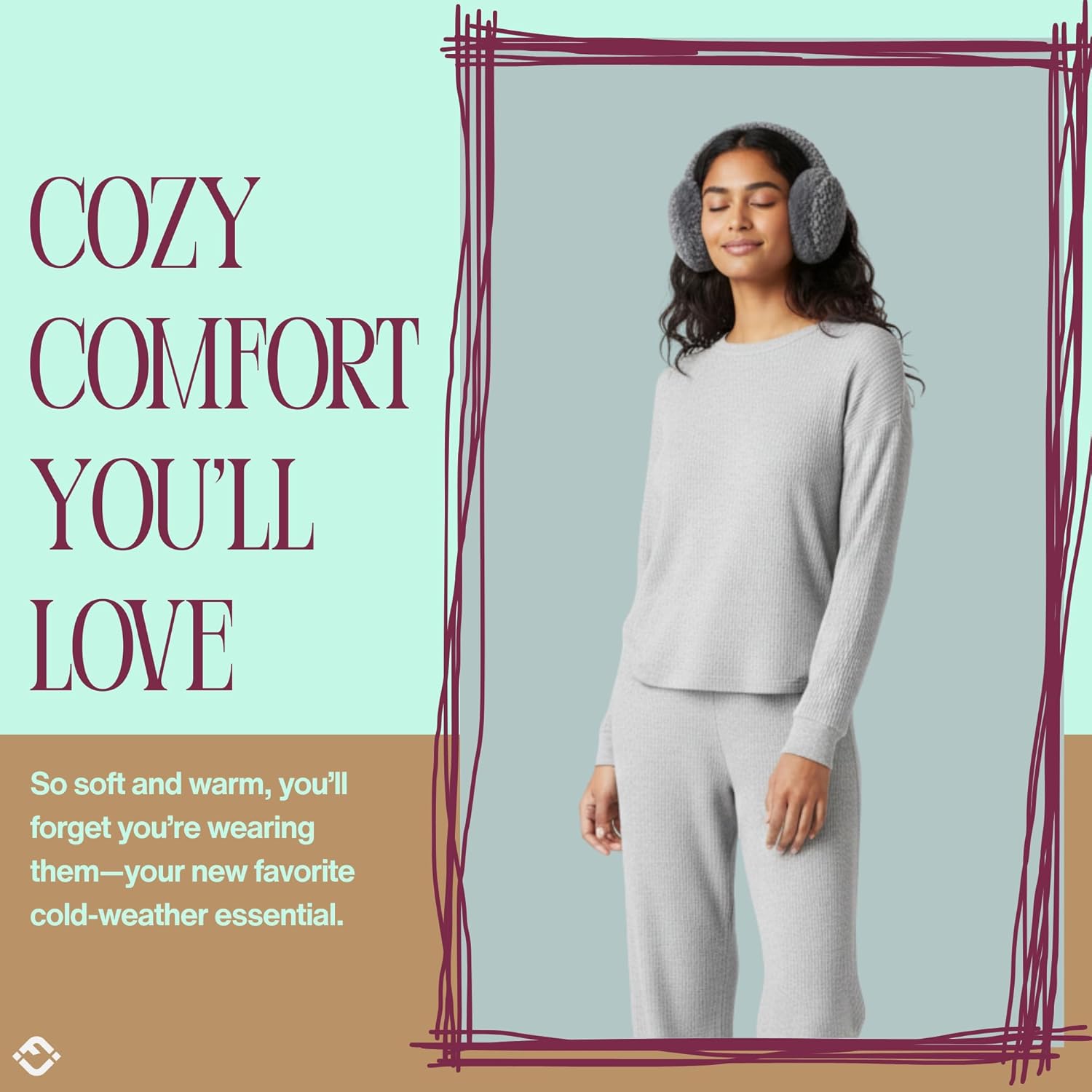 Funky Junque Women’s Winter Earmuffs - Sherpa & Suede - Image 6