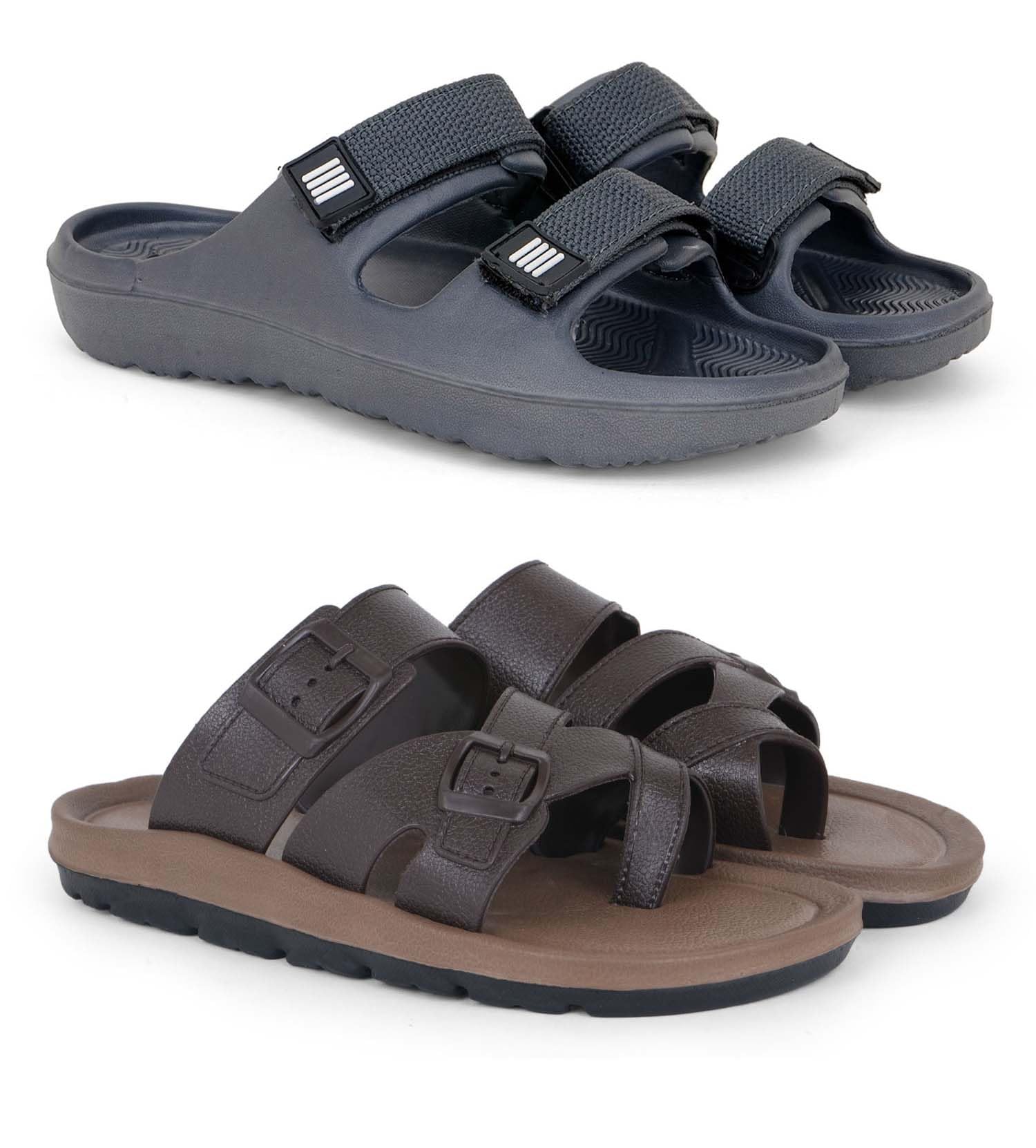 pampy angel Slipper/Flip Flops/Slides/Clogs/Sandals for Men, Comfortable & Light Weight| Stylish & Anti-Skid | Casual Waterproof & Everyday Flip Flops for Men & Boys Combo Pack of 2-picture-35