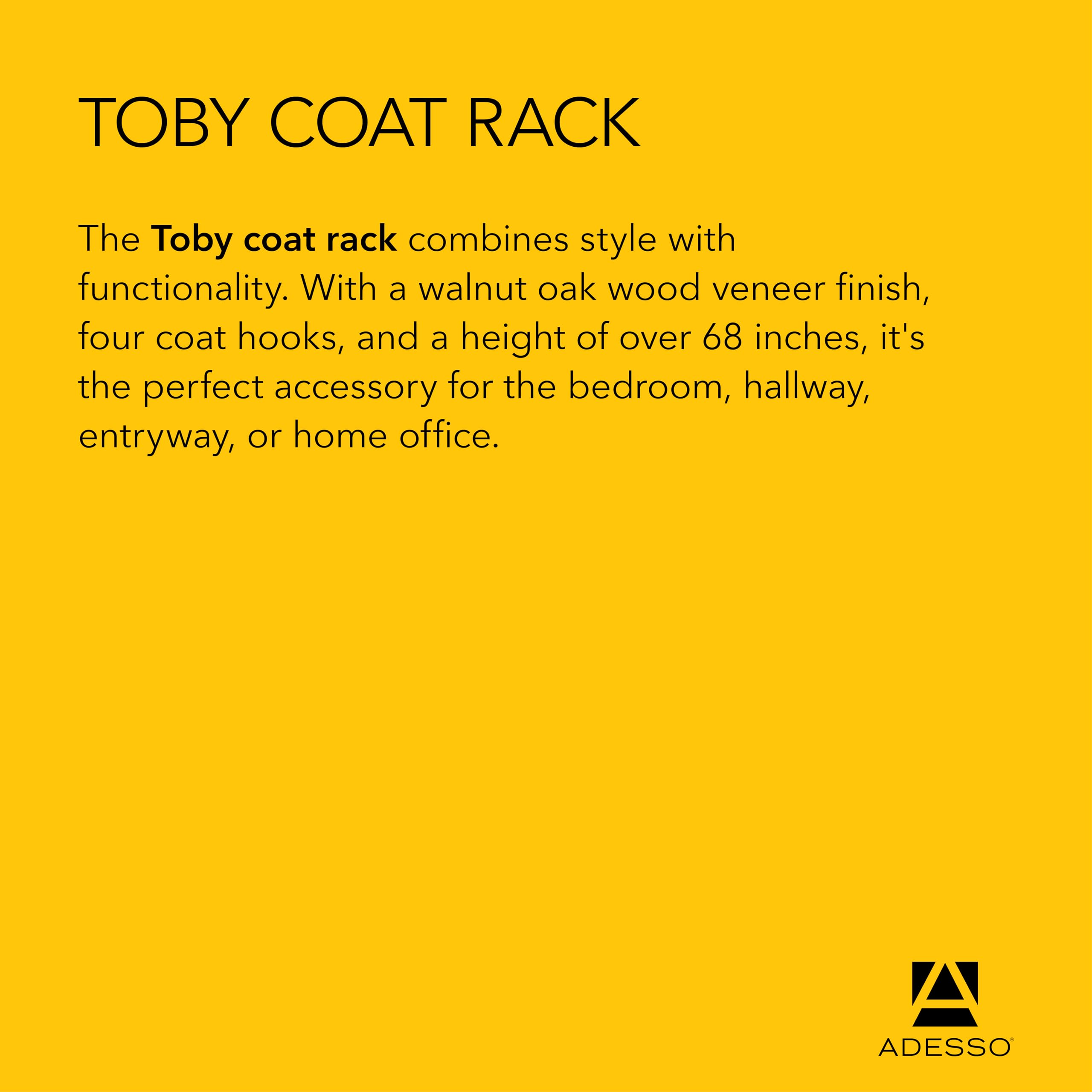 Toby Coat Rack Snapklik.com : Adesso Toby Coat Rack