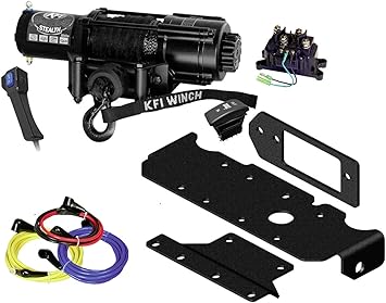 Amazon Com Kfi Combo Kit Se45w R2 4500lbs Wide Stealth Winch Mount Bracket Wiring Switches Remote Kit Compatible Replacement For 2016 2018 Honda Pioneer Sxs 1000 1000 5 Automotive