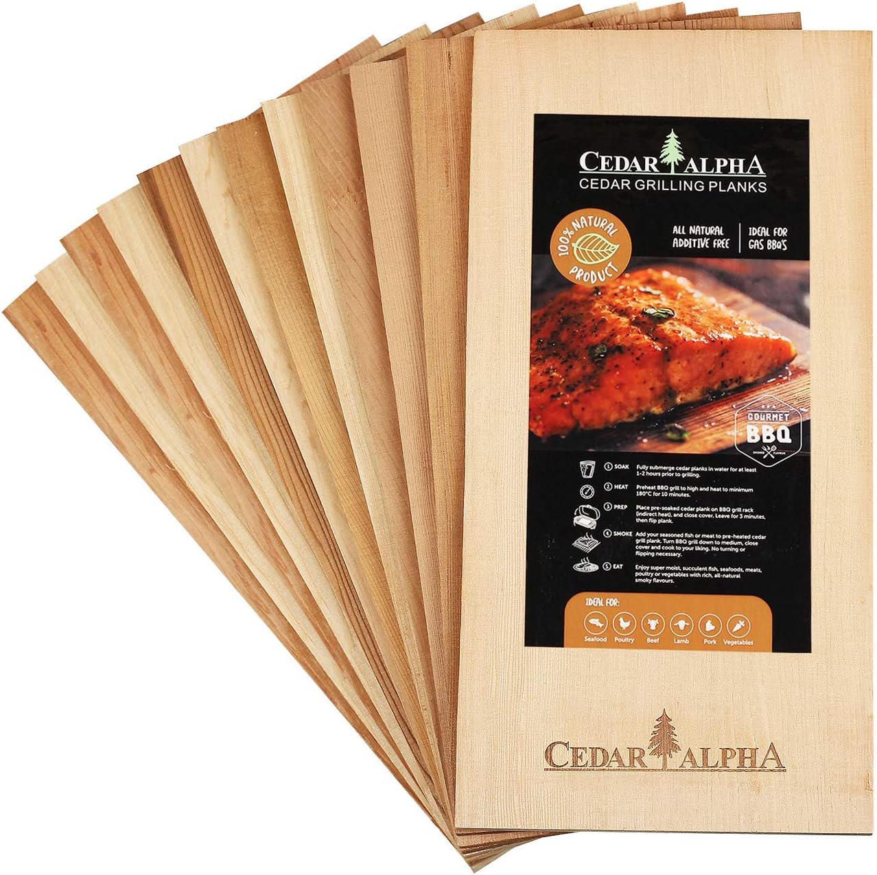 Decent Value 12 Pk Cedar Grilling Planks Factory Direct Alaska Old Growth Western Cedar Strong Flavor 11x5 5 12 Pk Grilling Planks Outdoor Cooking Tools Accessories Will Make You Satisfied Www Klevering Com
