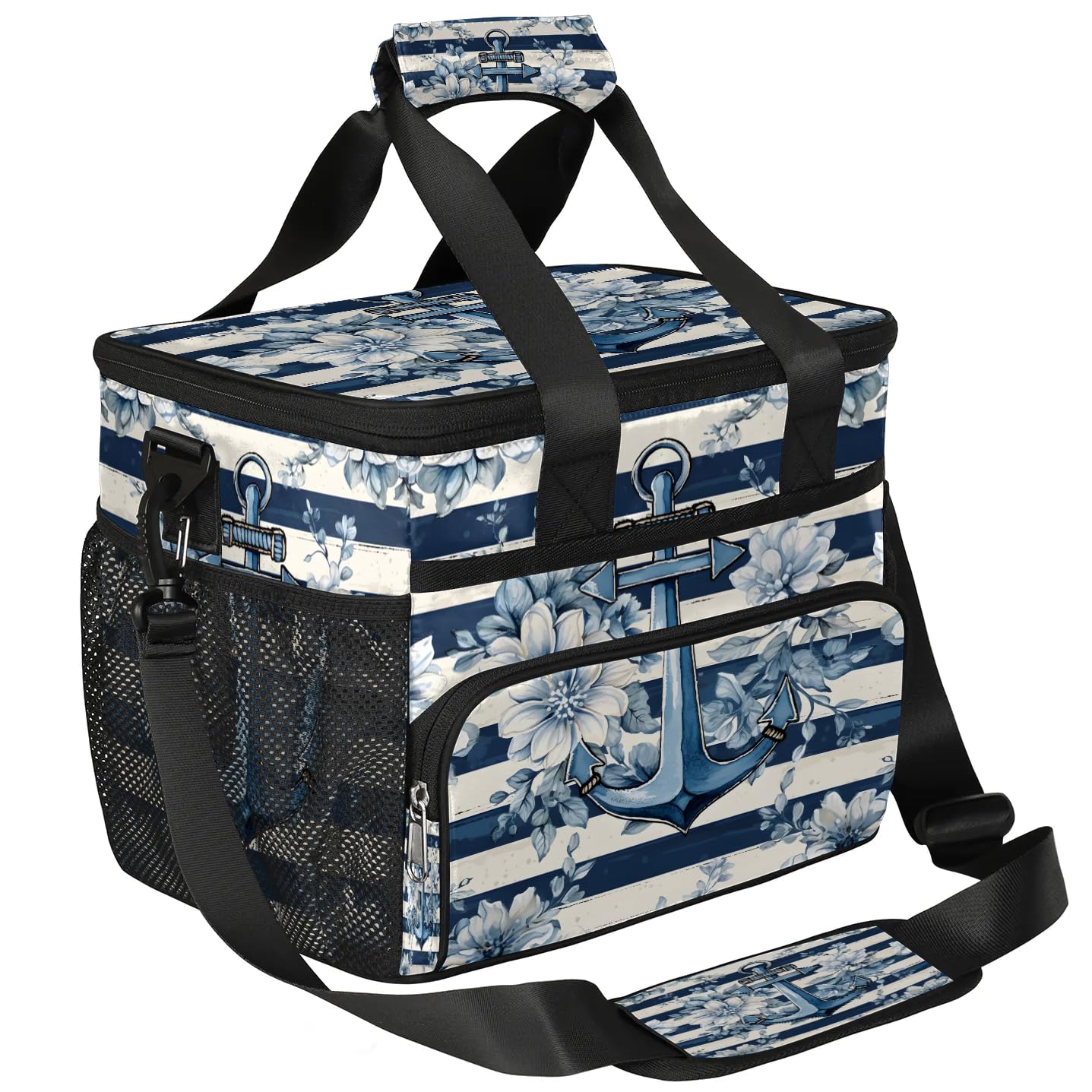 Lunch Box for Men Heavy Duty Insulated Lunch Bag for Women Stripe Lunchbox for Adults Lunch Cooler Bag