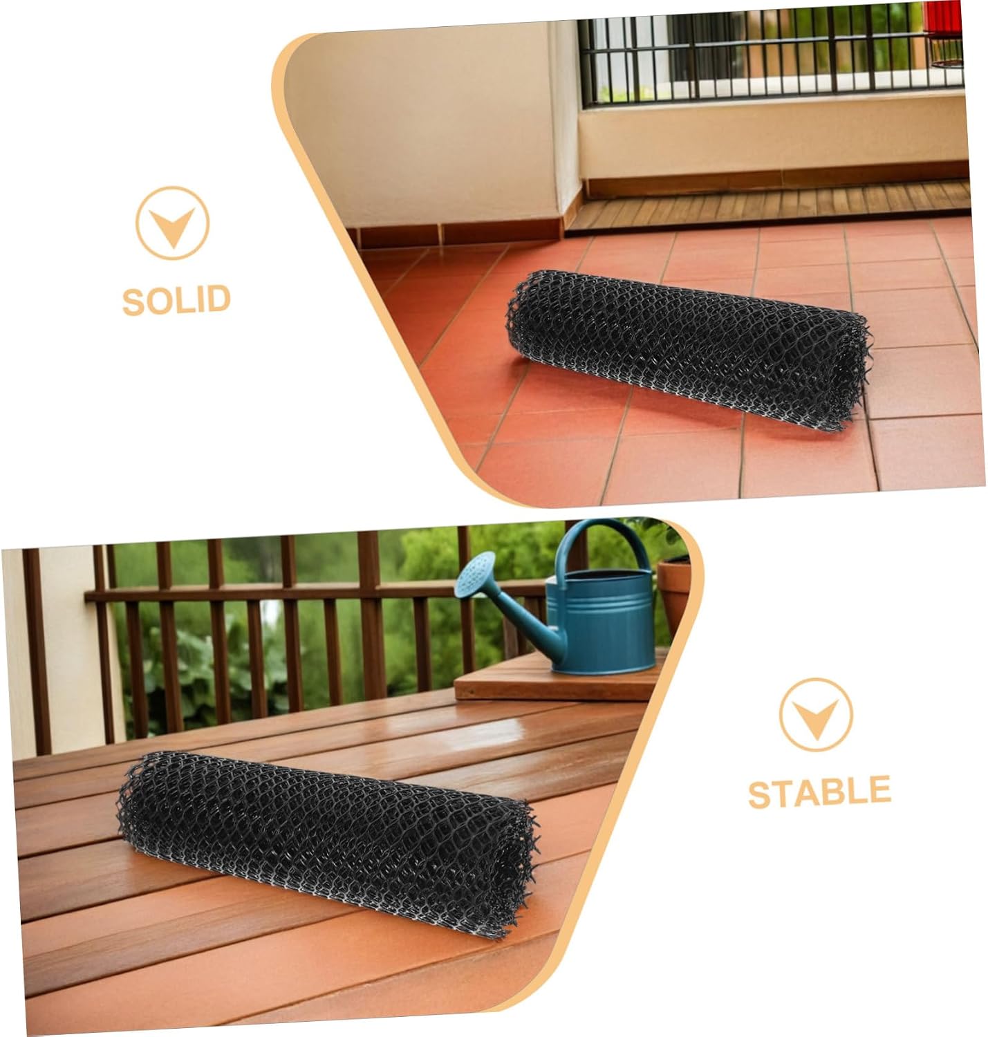 Black Hdpe Balcony Protective Cat Net for Pets and Dogs, Weather Resistant Sturdy Netting for Outdoor and Living Area Safety, Easy Installation Balcony Safety Guard and Pet