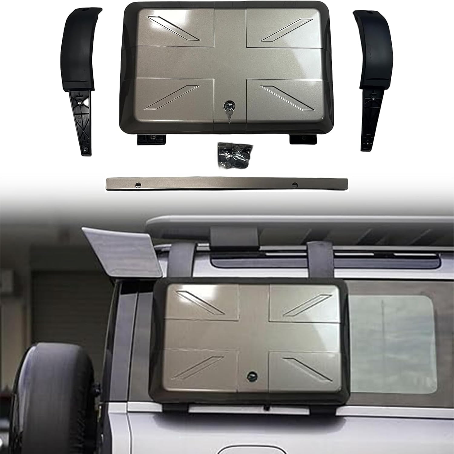 Lantau Bronze Exterior Side Mounted Gear Carrier Box Fits for LR Defender 110 90 130 2020 2021 2022 2023 2024 2025 2026