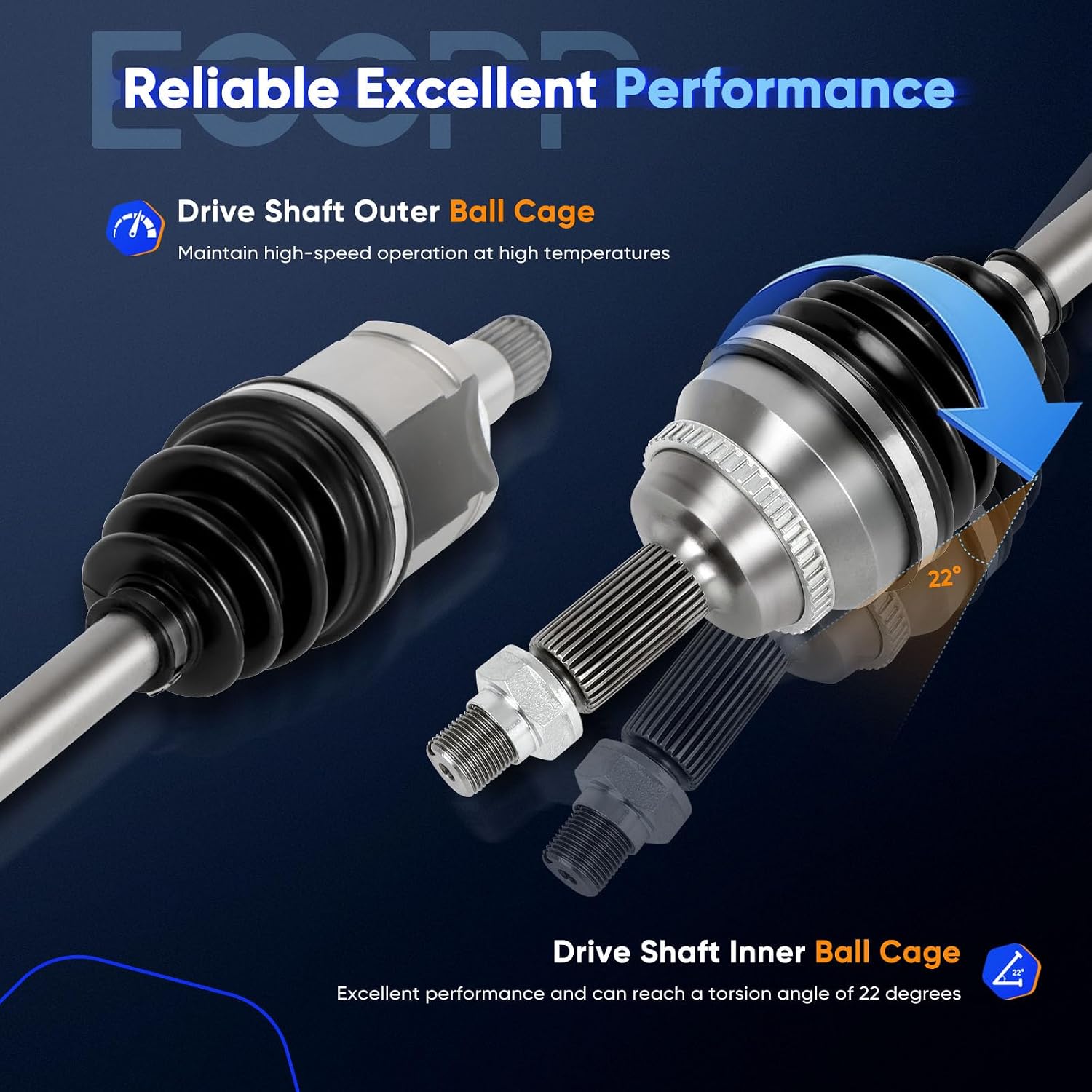 ECCPP CV Axle Shaft Assembly fit for 2009-2018 for Lexus RX350 for Toyota For HIGHLANDER for Toyota Venza 2.7L 3.5L Front Left Right 66-5305