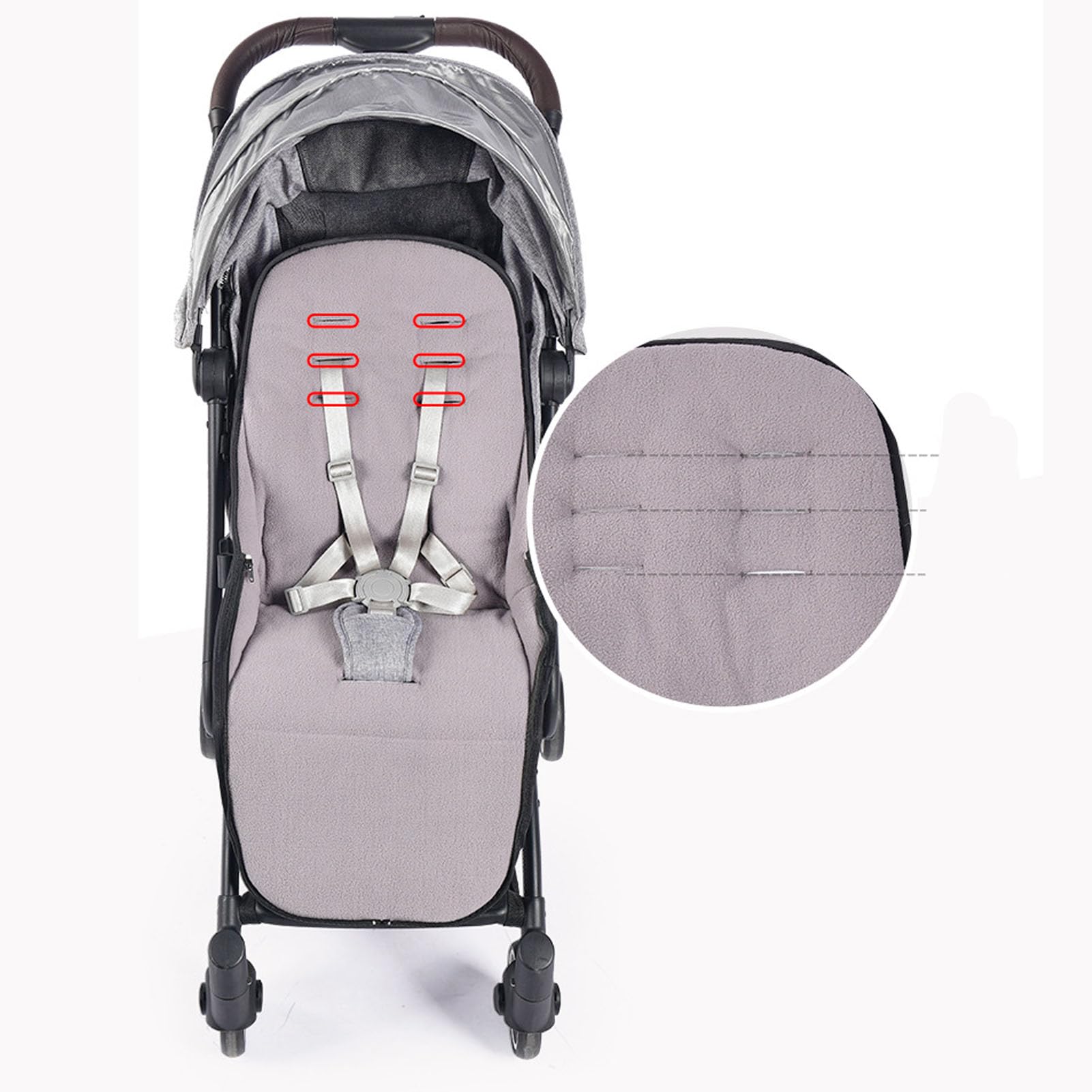 Generic Saco para Cochecito de Bebé Aislamiento A Prueba de Viento Engrosado para Salidas de Invierno Comodidad 40x85cm 1 Unidad