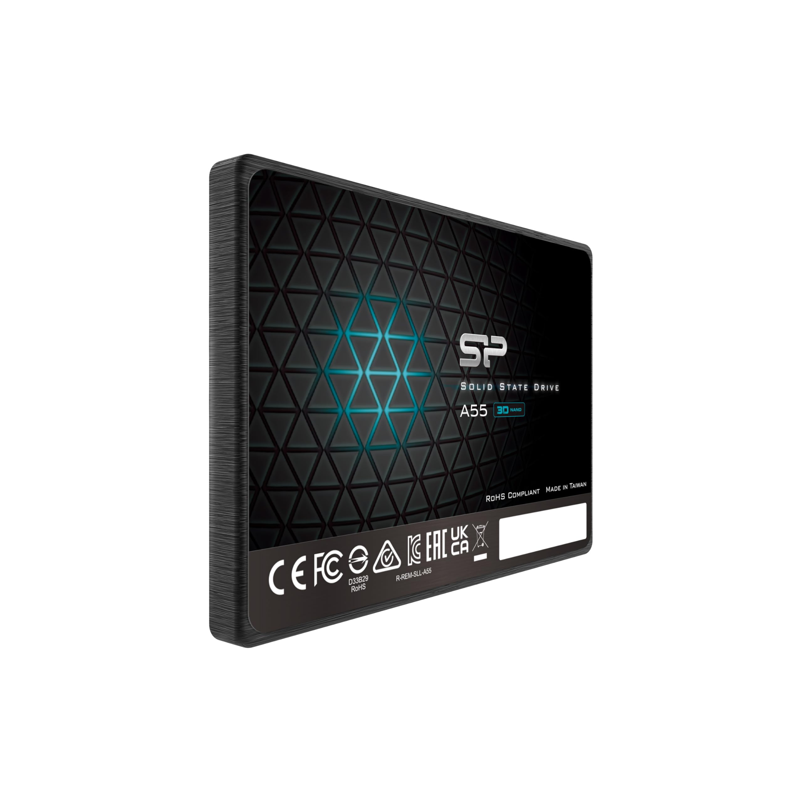 Silicon Power SSD 3D NAND A55 SLC Cache Performance Boost SATA III 2.5" 7mm (0.28") SSD Internal Solid State Drive (SU001TBSS3A55S25EC): 512GB