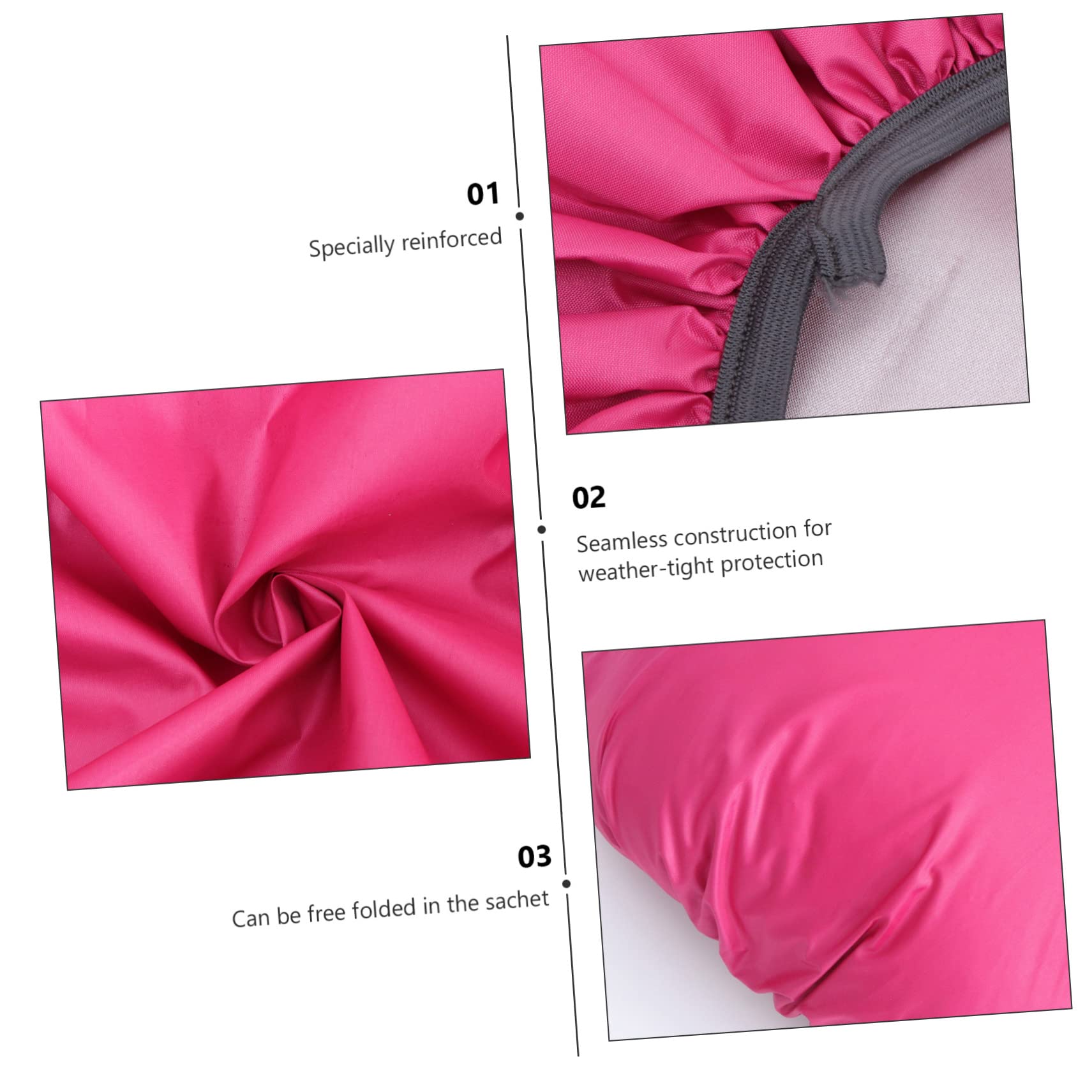 Happyyami 3pcs 35l Waterproof Backpack Rainproof Pack Cover Elastic Fit for Rucksacks