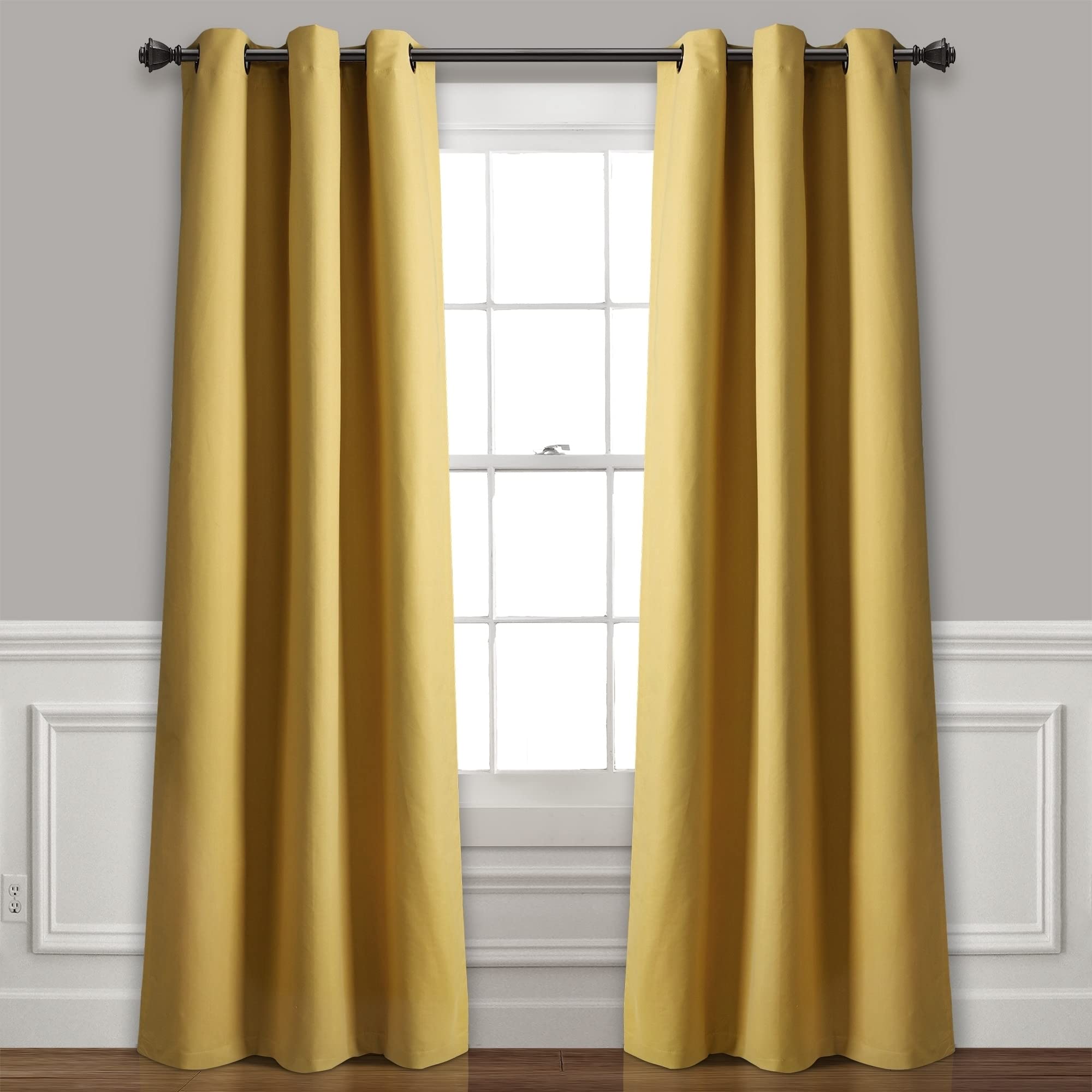 Tenda Oscurante 100% Poliestere Lush Decor - 225x88 Cm, Set 2 Pannelli, Blu