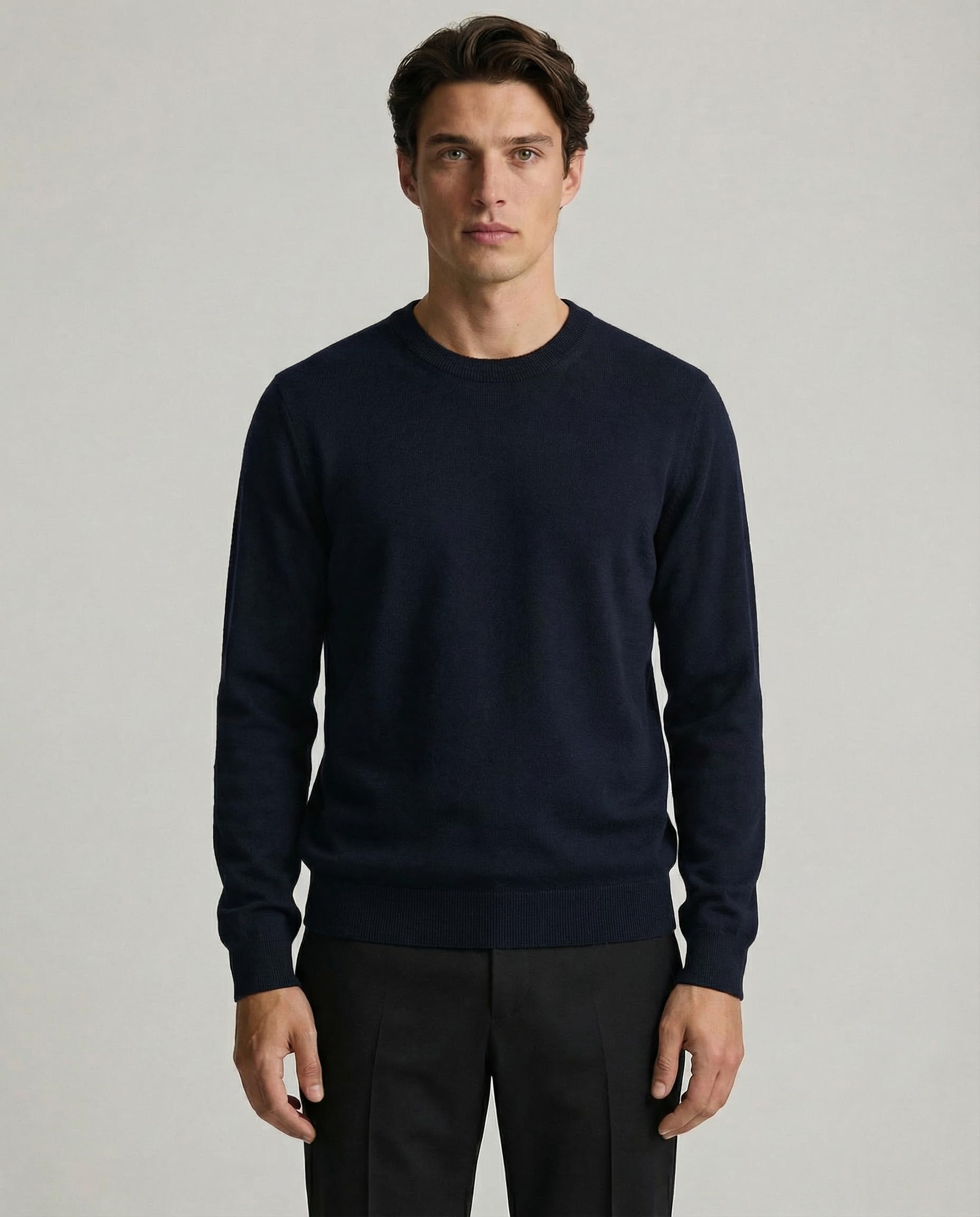 Diana Studio - Girocollo in 100% Cotone, Uomo, Maniche Lunghe, Casual Fit