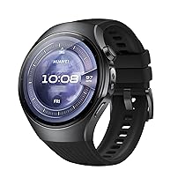 HUAWEI WATCH 5, 46mm Smartwatches, Tecnologia Multi-sensing X-TAP, SpO2 dal Polpastrello, Health Glance, eSIM, con App ECG, HRV, 30 mesi di Garanzia, Android e iOS, Nero