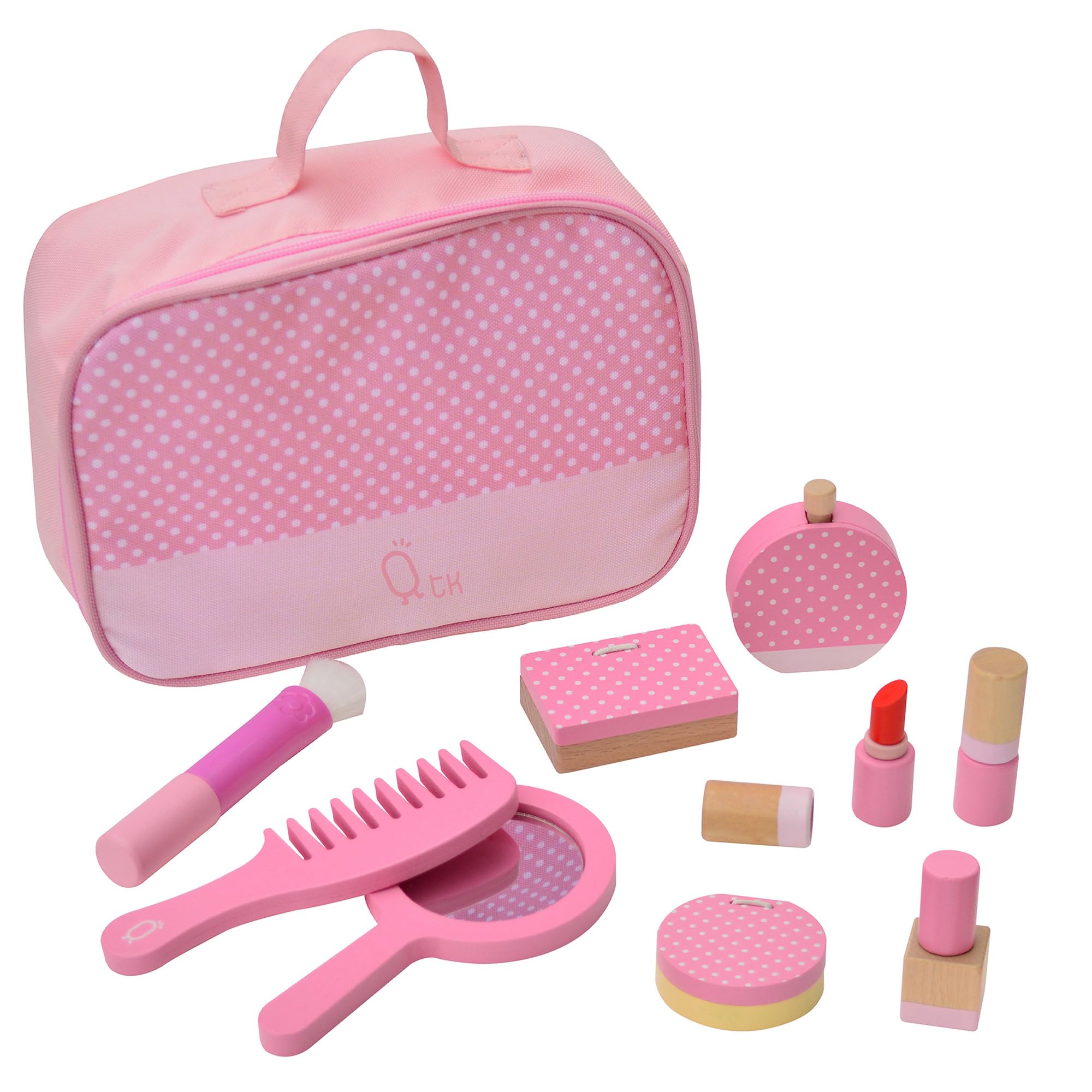 Teamson Kids - Pretend Play Makeup Vanity Set - Pink - Wood