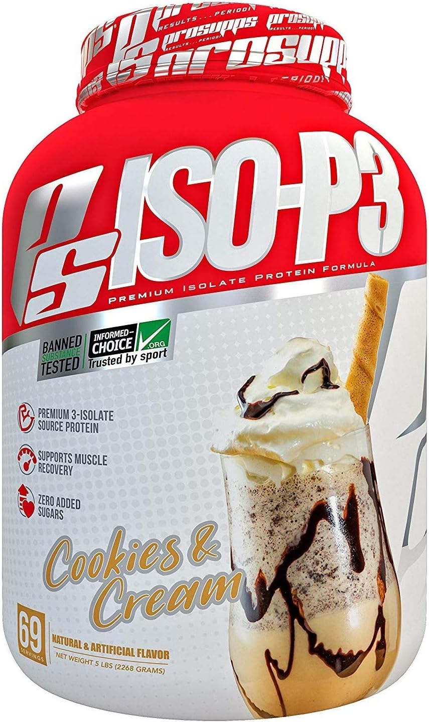 Pro Supps Iso P3 Cookies & Cream Milkshake, Black, 5 Pound