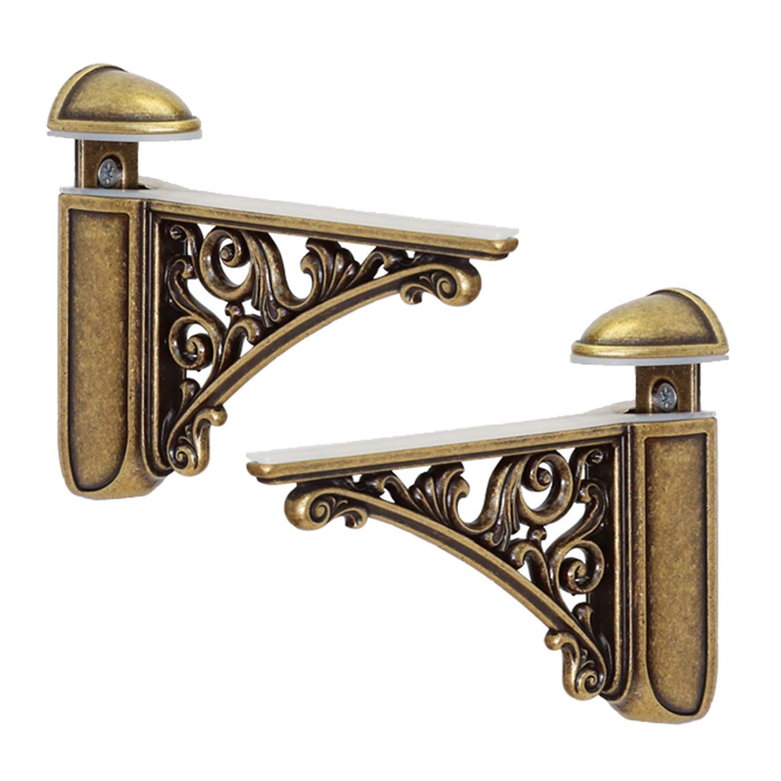 Supports d'étagère en verre réglables 6-40 mm | Fixation murale robuste vintage
