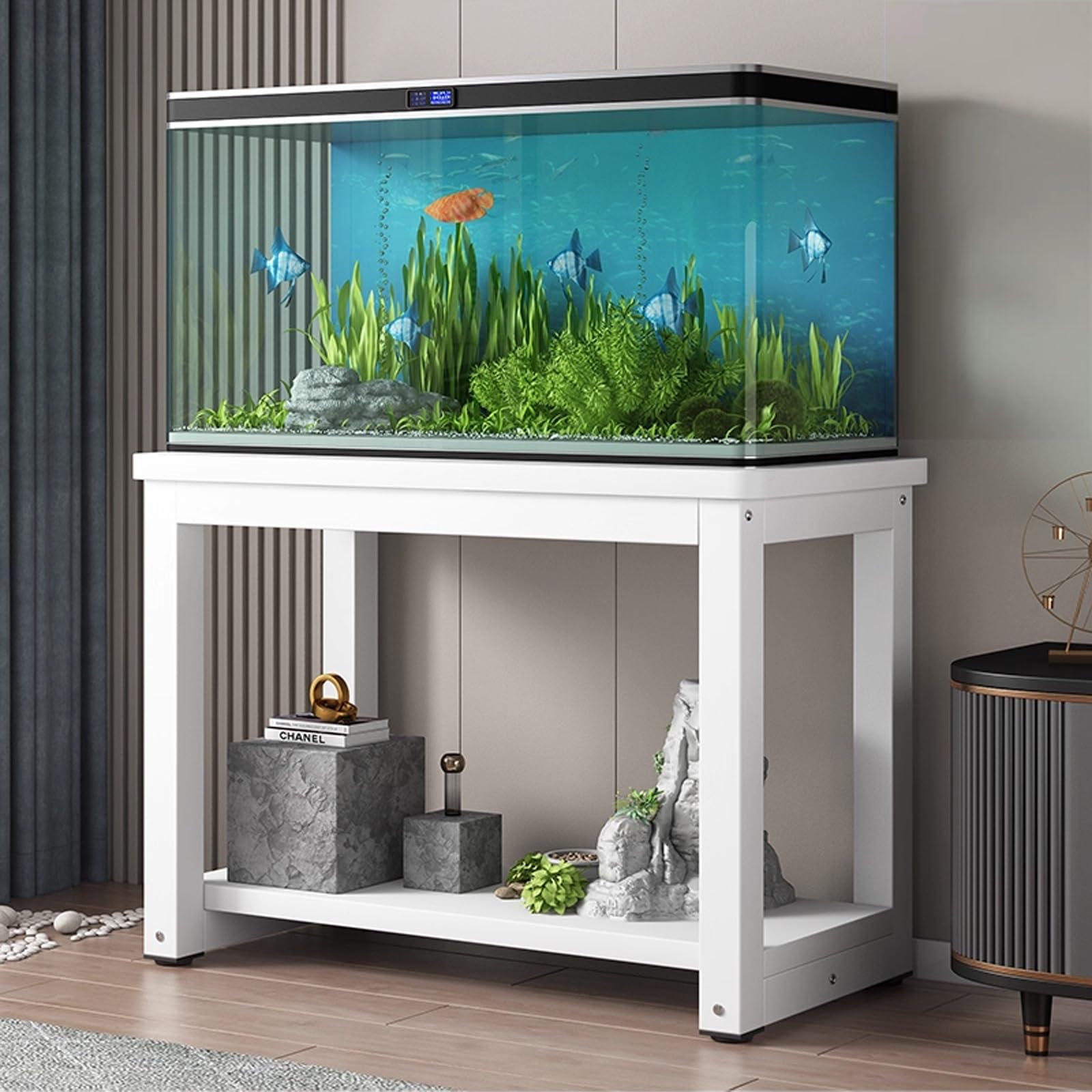 Multi-space Aquarium Stand, 40 Gallon Fish Tank Stand, Durable, Hassle-Free, Versatile, Ideal for Living Rooms, Reception Areas, and Offices(Style A,70x45cm/27.6x17.7in)