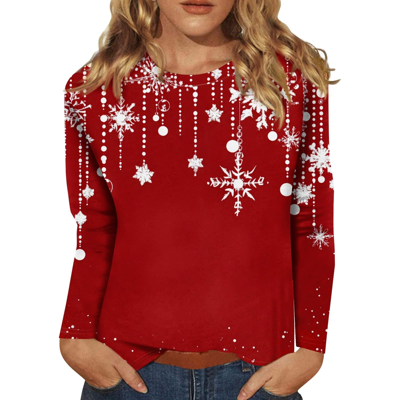 Long Sleeve Christmas Clothes For Womens Christmas Clothes For