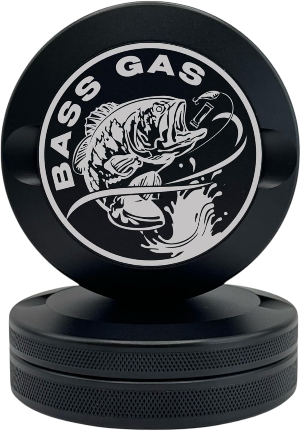Edition 022: Bass Gas | Metal Can | Metal Container | Pouch Container | Small Storage Tin (Stone/Green Chrome)