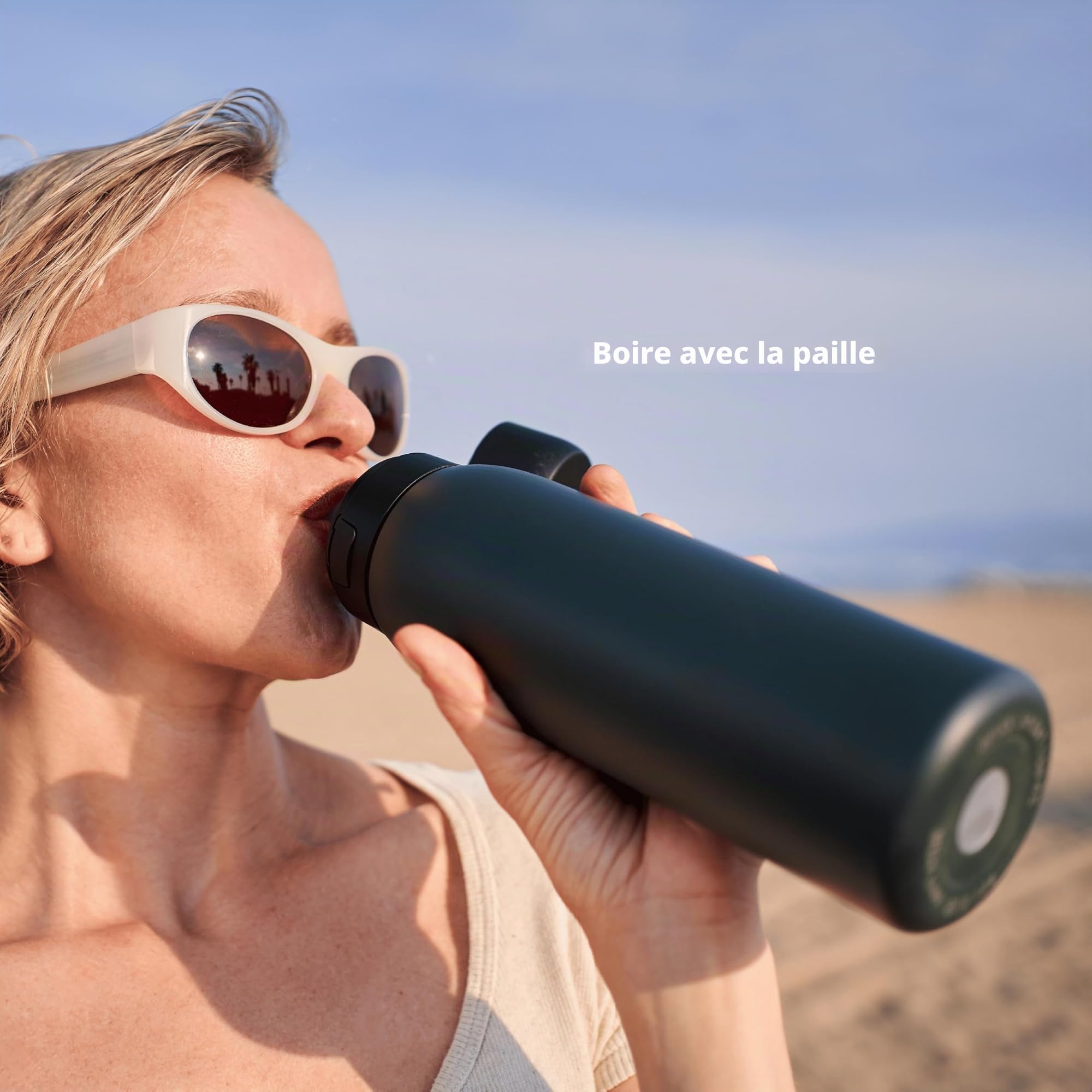 TAPP Water BottlePro - Bouteille filtrante. Filtre+80 contaminants. Sans BPA. Recharge durable et fermeture hermétique. Bouteille eau 750 ml (Noir)