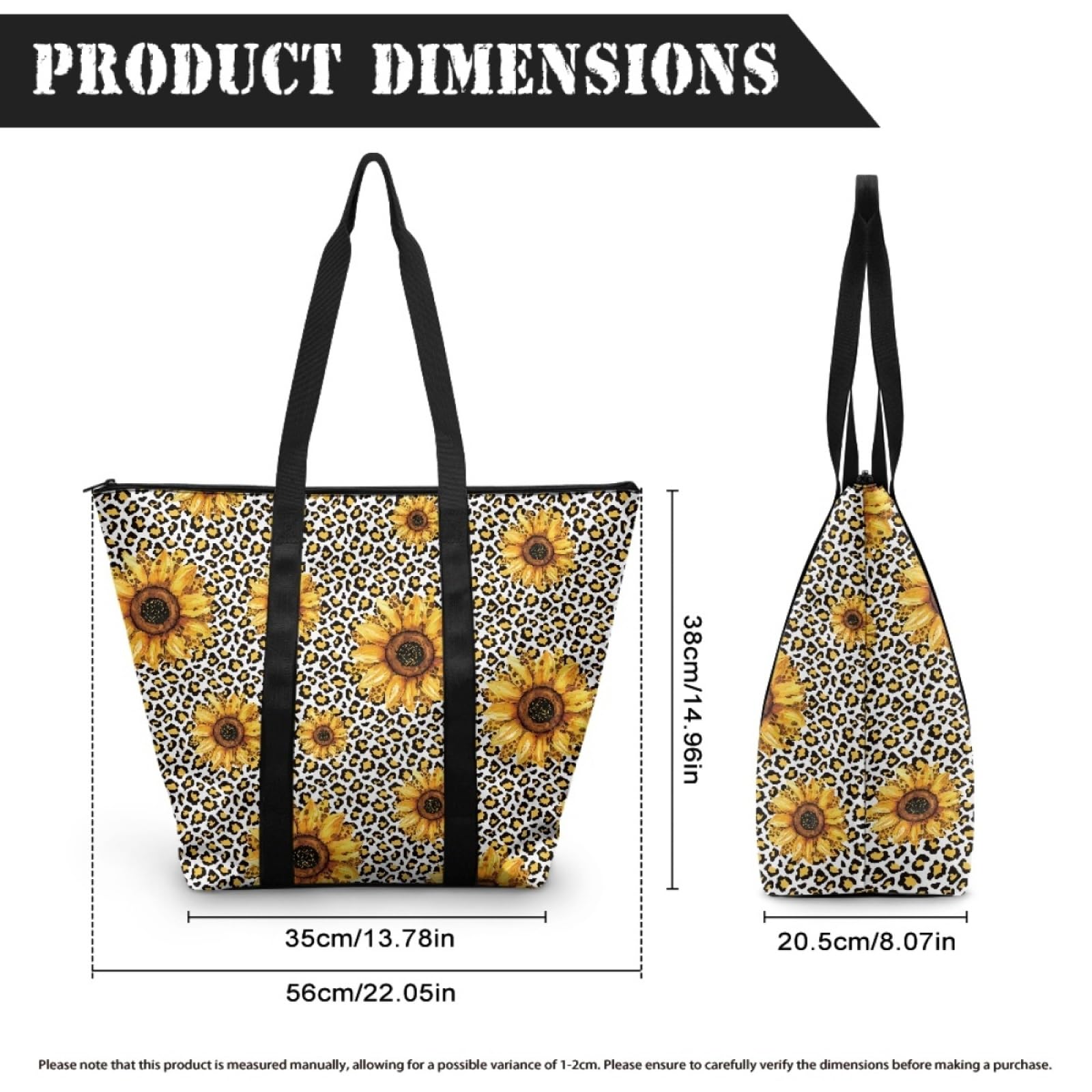 Tote Bag Tela Bolsas de Tela Poliéster Bolso de Mano de Mujer Reutilizable Bolsa Compra Plegable Tote Bag Cremallera Bolso Viaje Duradero Totebag