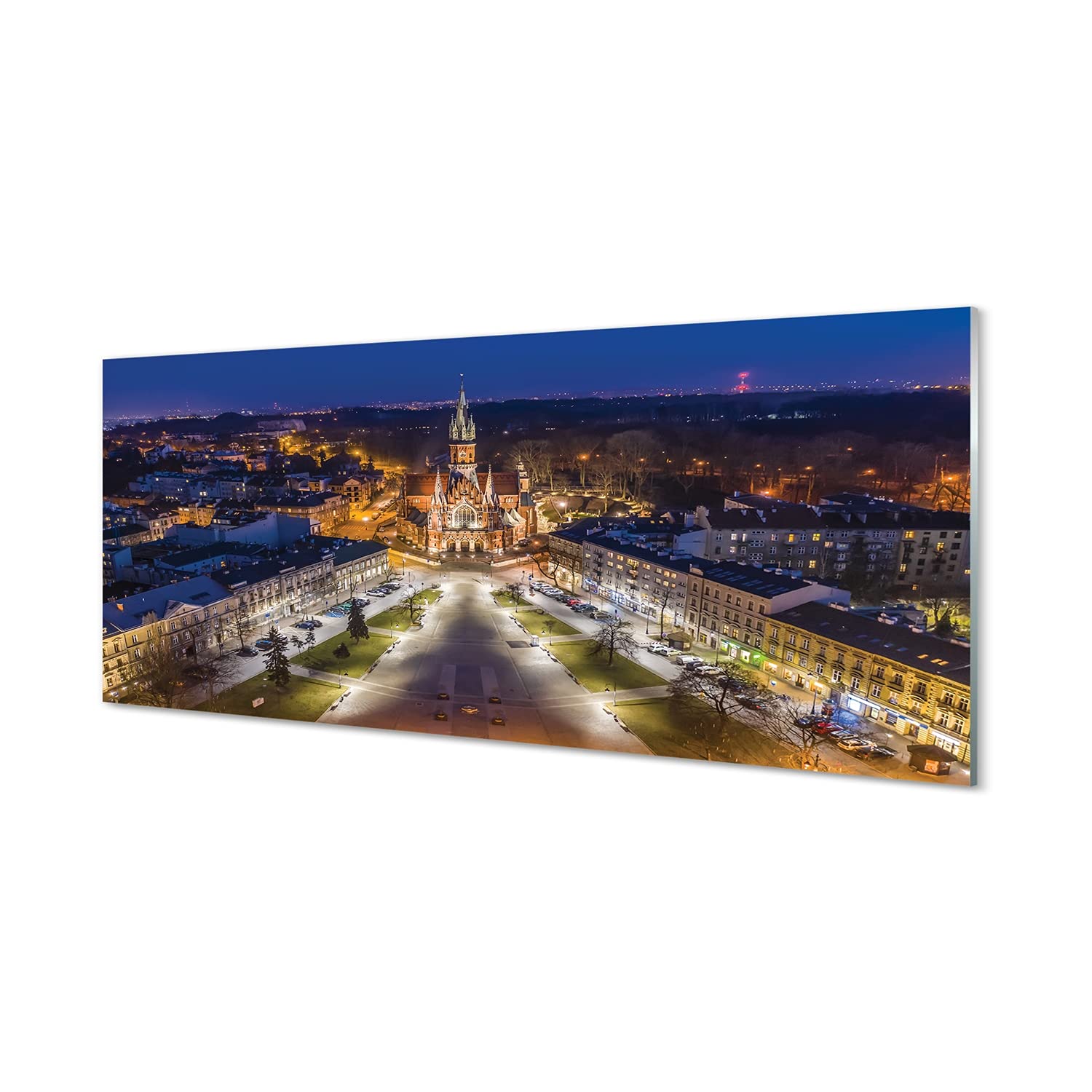 Tableau verre acrylique 125x50cm pour illuminer un mur sombre sans travaux