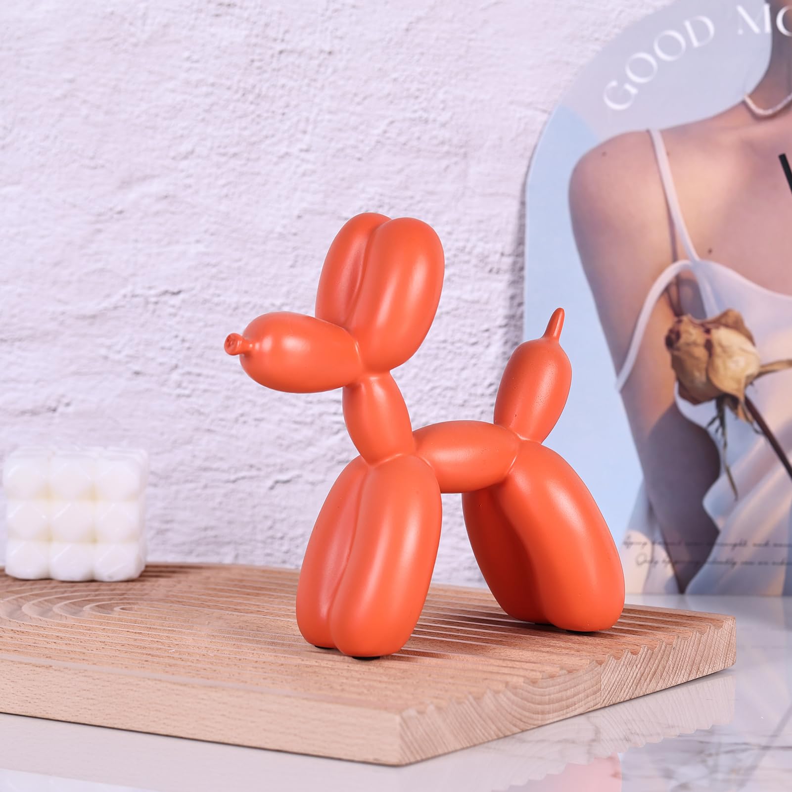 Kreative Ballon-Hund-Skulptur Aus Kunstharz – Modernes Deko-Objekt Für Wohnzimmer, Büro & Mehr