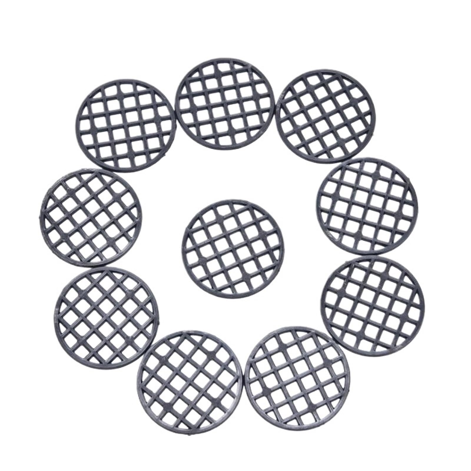 XIUsheUA Pot Bottom Grid Mat 10pcs Round Flowerpot Mesh Pad Breathable Leakproof Bottom Grid Mat With Drainage Hole Protection Bonsai Home for Gardening(3.5cm)