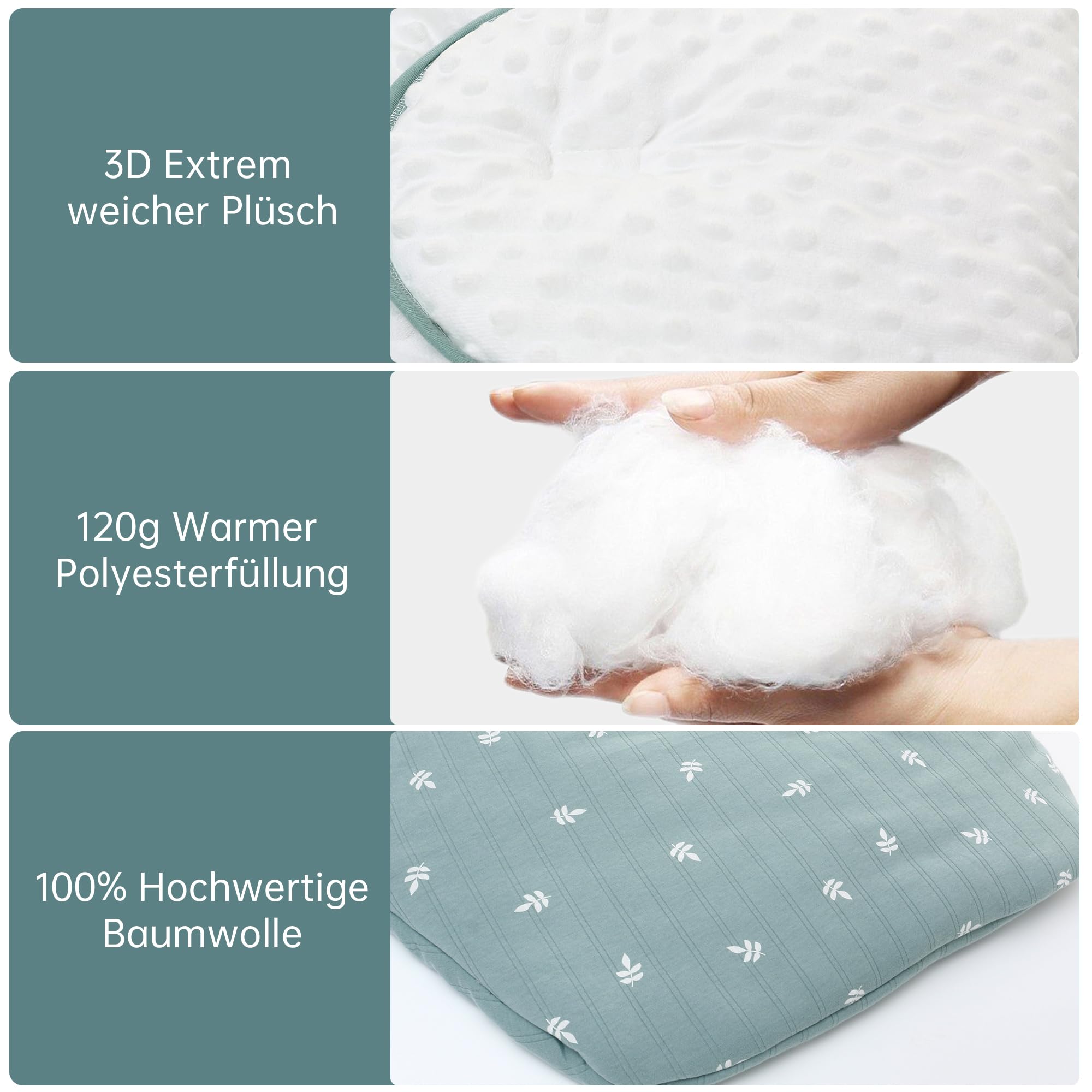 Grande Couverture Polaire Sherpa Bébé 80x110 Cm – Douceur Extra, Bleu, Parfaite Pour Lit, Poussette, Siège Auto