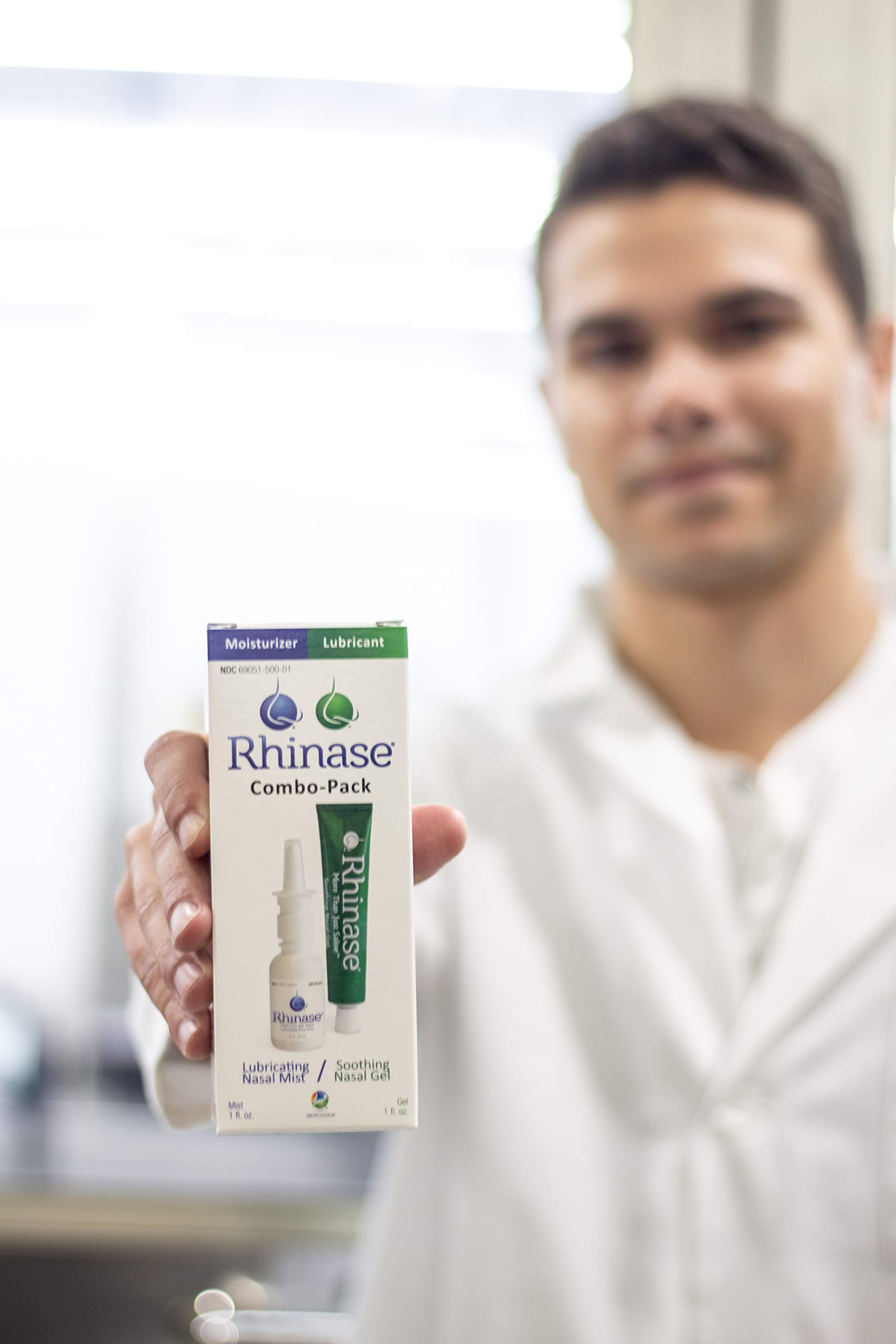 Rhinase (Nasal Gel 1 oz and Saline Nasal Spray 1 oz) Combo Pack for Dry