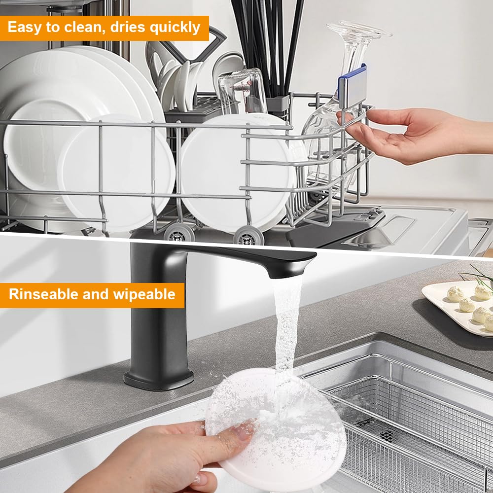 Set di 6 sottobicchieri in silicone da 10 cm di diametro (neri) con supporti, sottobicchieri rotondi antiscivolo, adatti per tazze, sottobicchieri per | Leroy Merlin