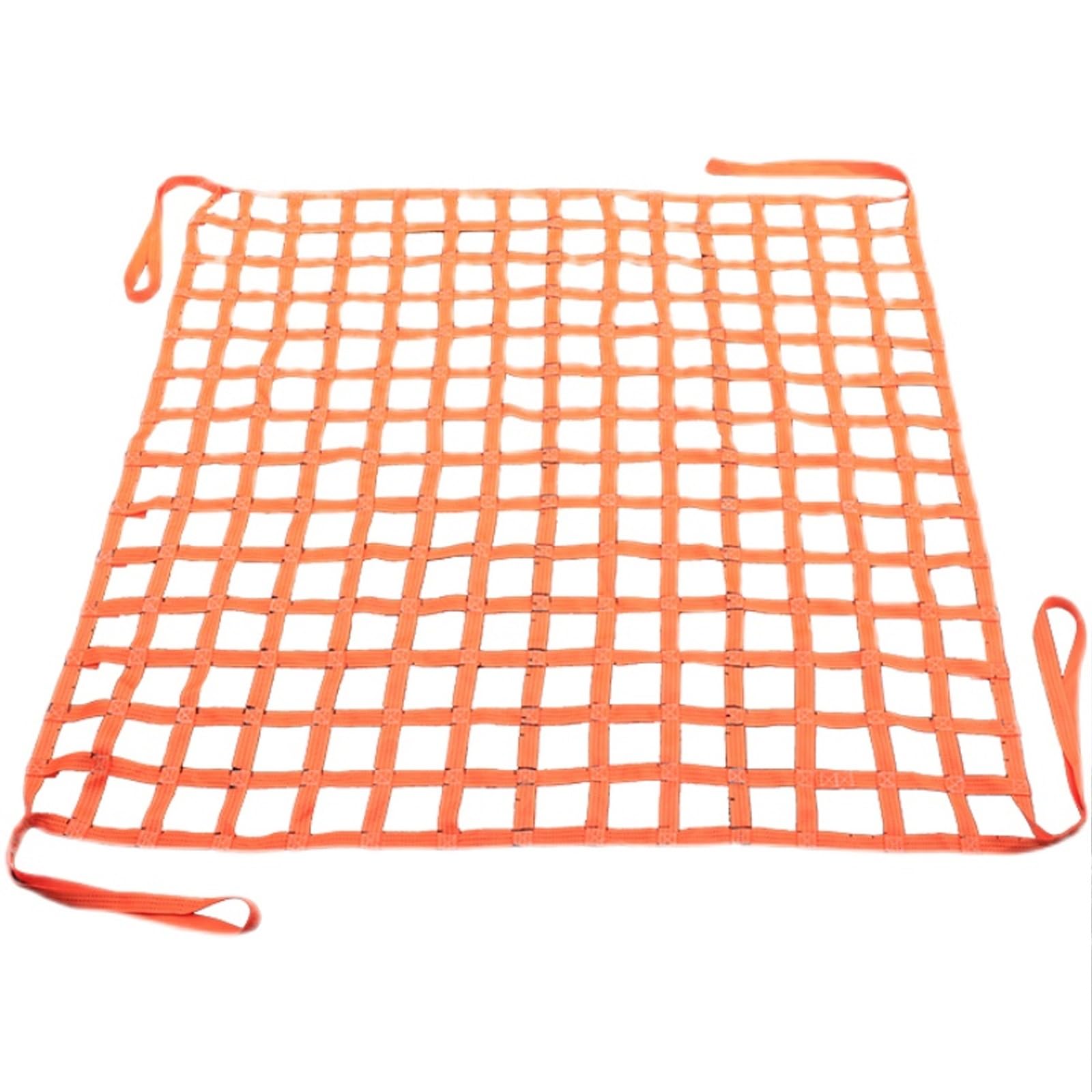 Rete di Sollevamento per carichi Pesanti - capacità 200 kg, Maglia Resistente 1x1 m, Cinghie di Sicurezza, Ideale per l'edilizia e Il Traino - Misure Versatili: 5/10/15/20 cm per soluzioni d