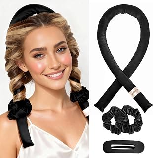 YANIBEST Heatless Hair Curler to Sleep in, Overnight curls headband | No Heat Hair Curler Set with Hair Clip Scrunchies for Styling
