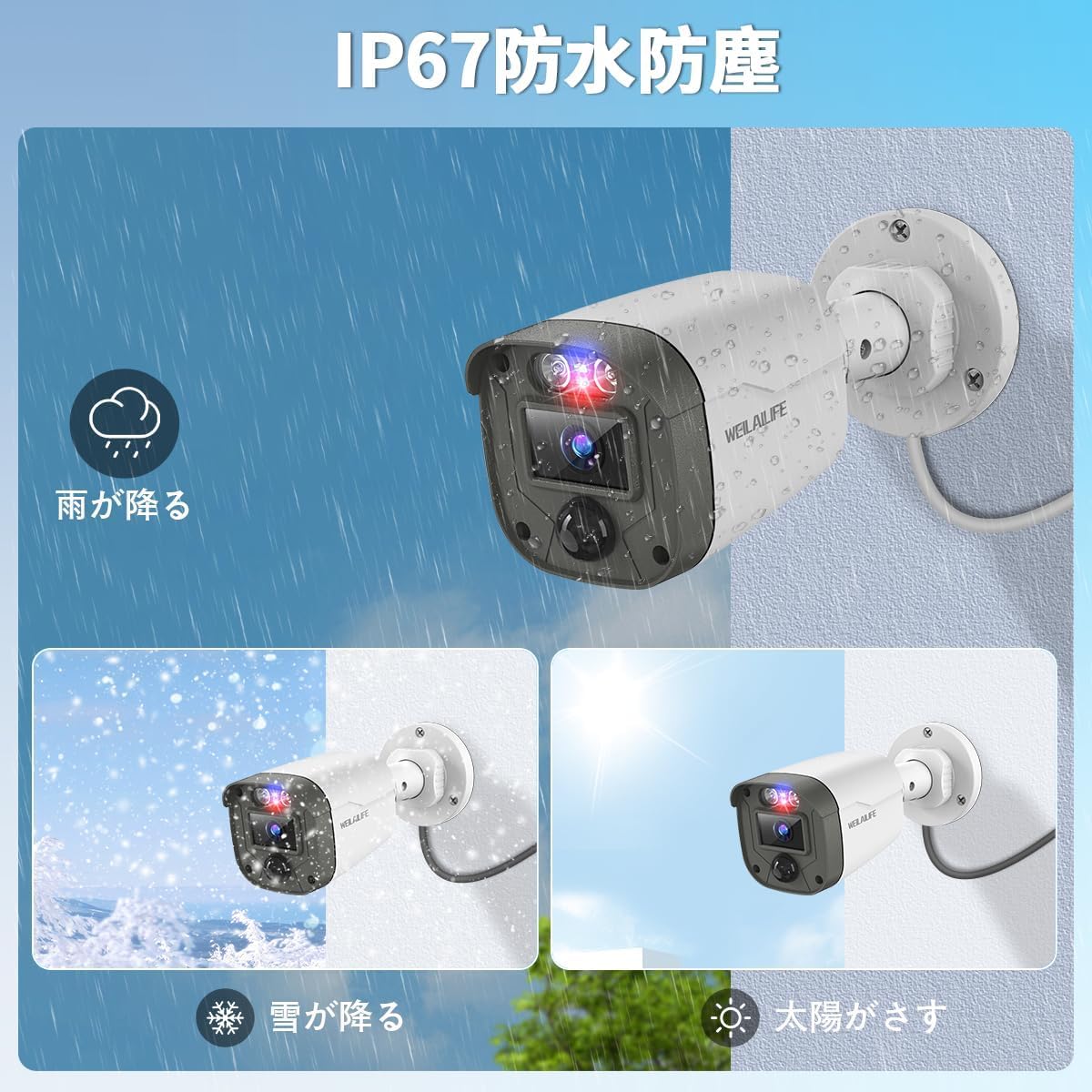 Amazon | WEILAILIFE AHDレコーダー 録画機 500万画素録画機 8台まで