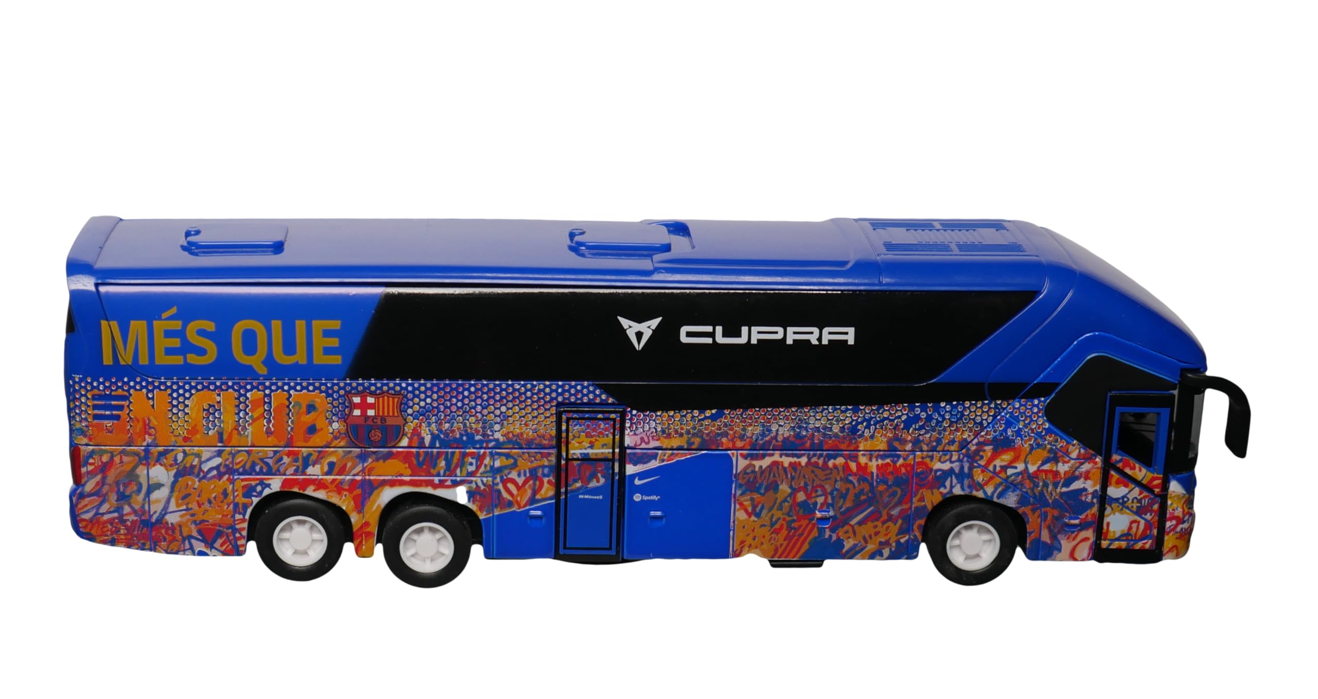 BANDAI Eleven Force Bus Football Club Barcelona Collectibles for Exhibition Gift Idea Toy for Kids and Adults Football Fans EF16089